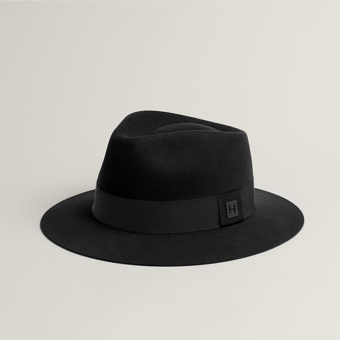 Noir Balthazar H Cut Hat