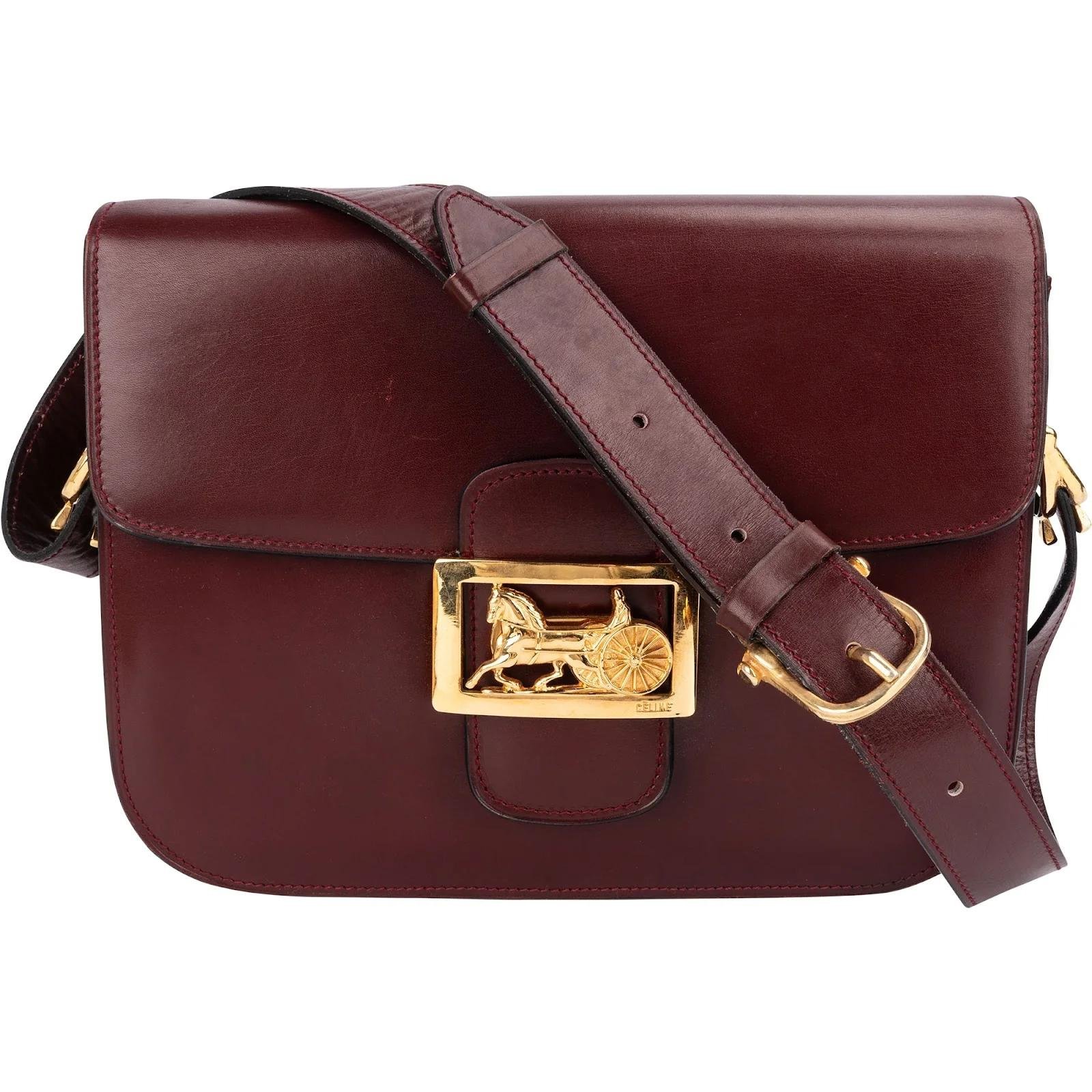Triomphe leather handbag