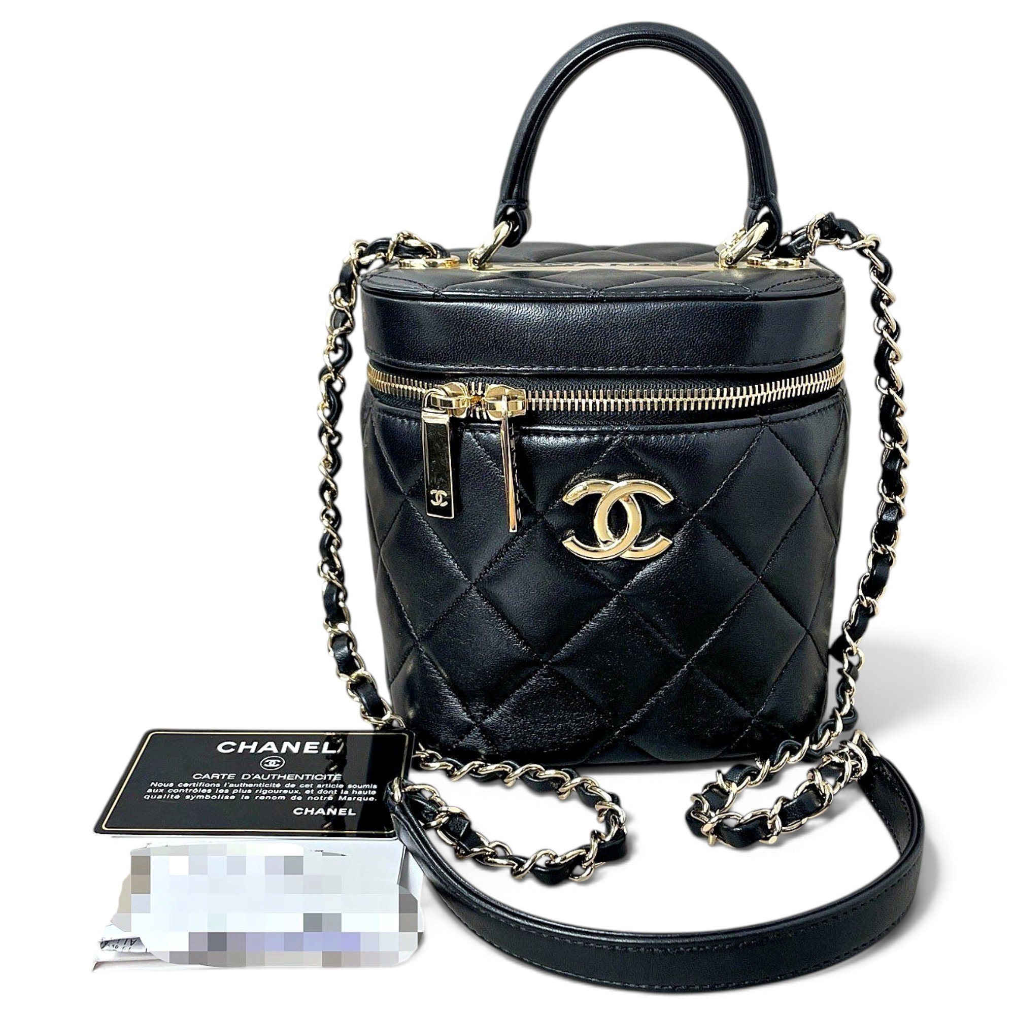 Trendy CC Vanity leather handbag