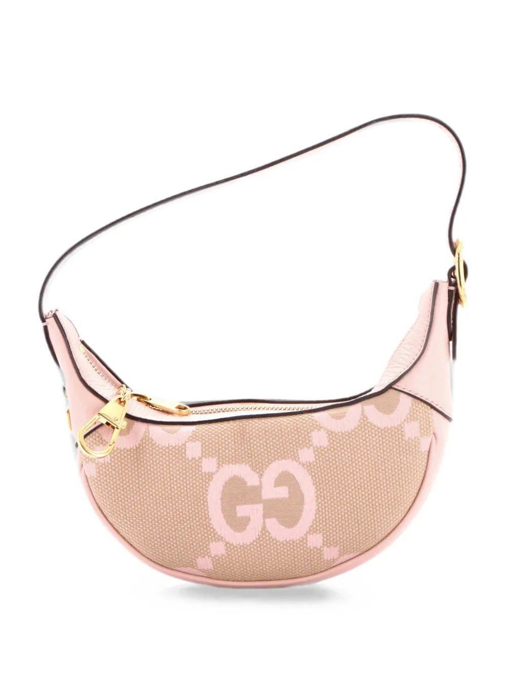 Ophidia Half Moon Bag Jumbo GG Canvas Mini hobo bag