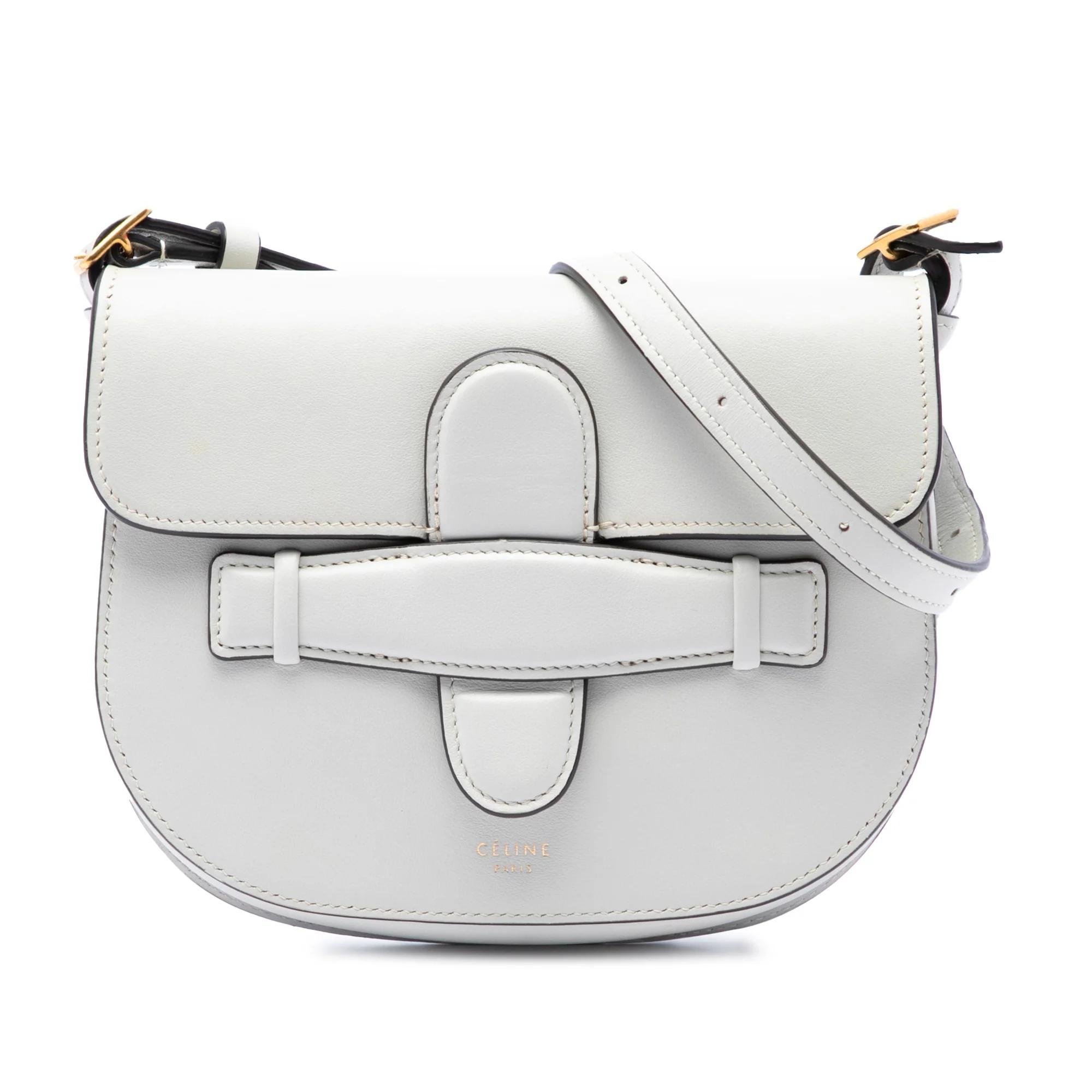 Symmetrical pony-style calfskin handbag