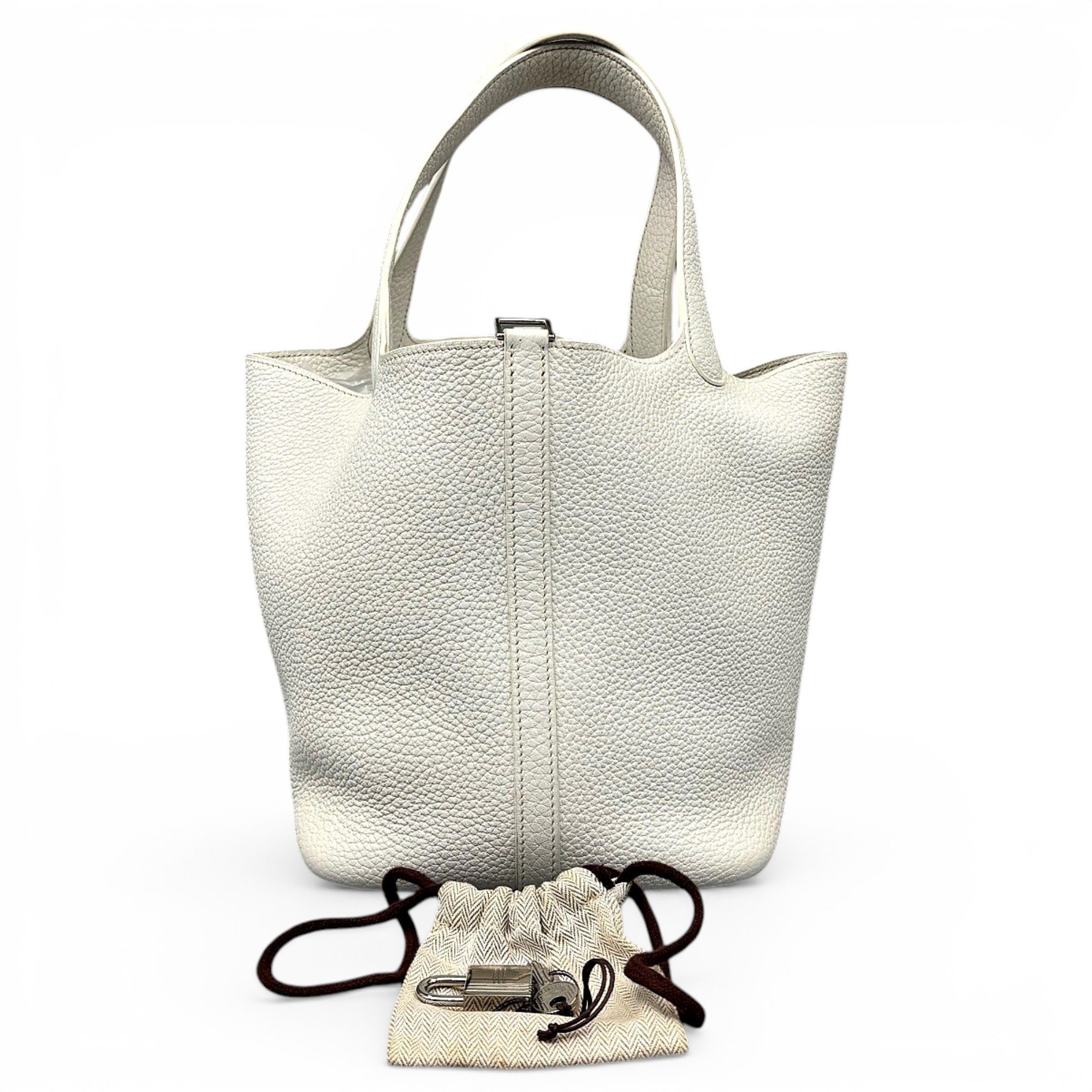 Picotin leather handbag