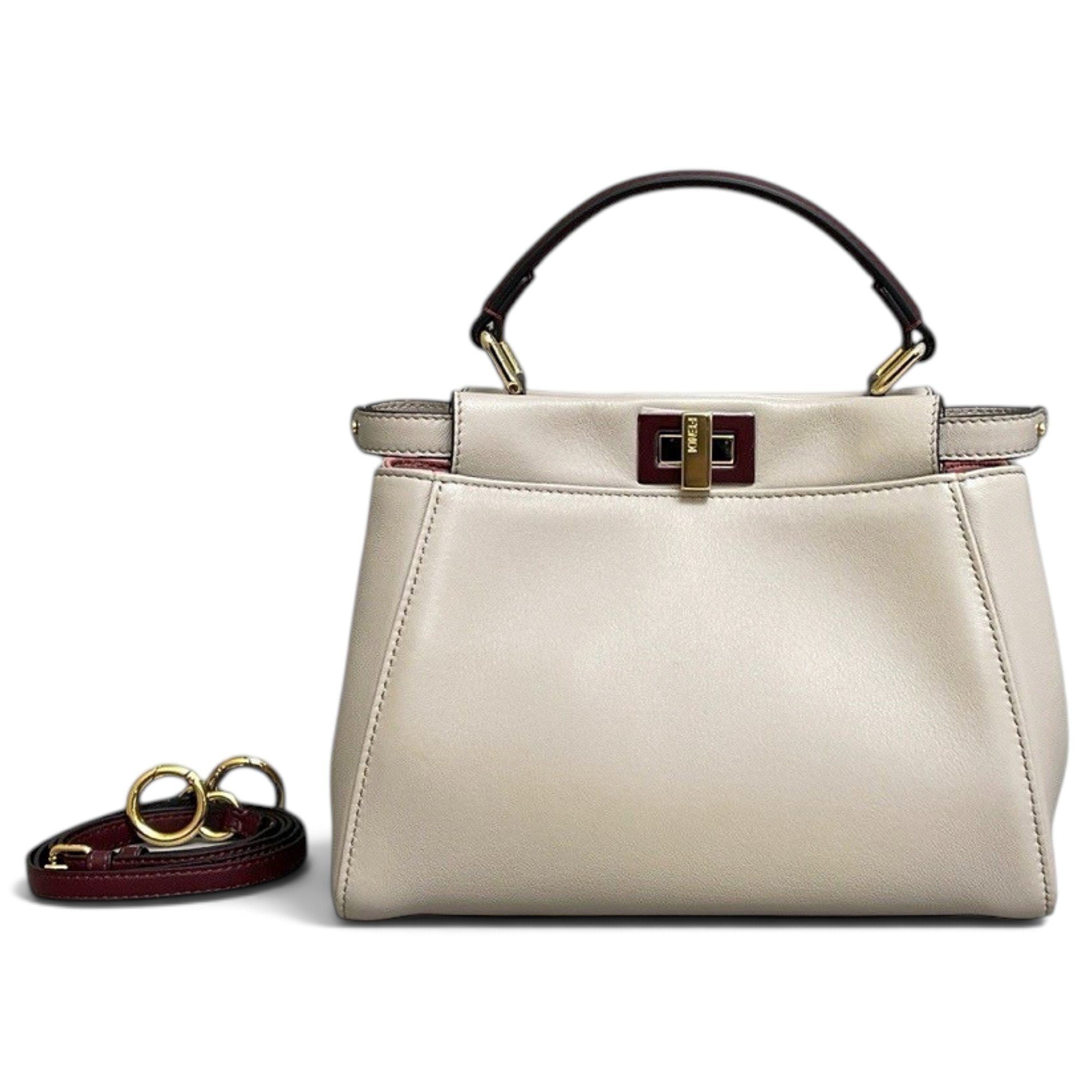 Peekaboo leather handbag