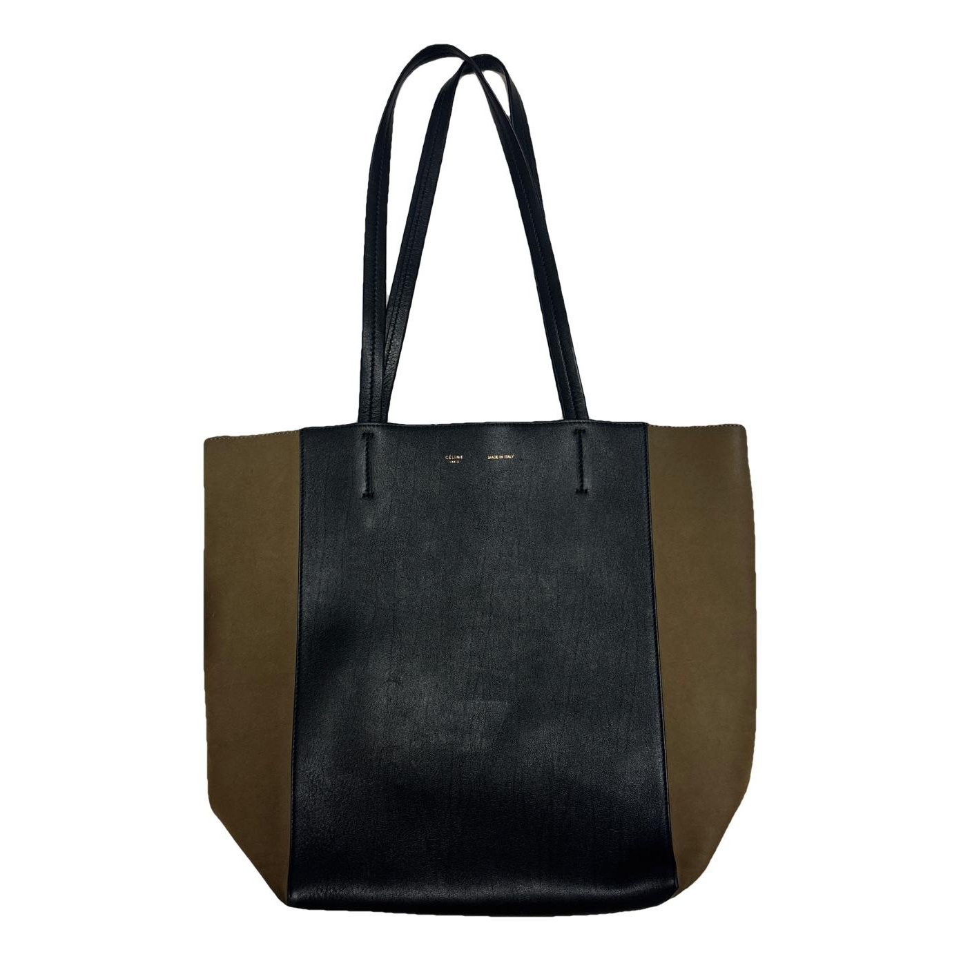 Cabas Vertical leather handbag
