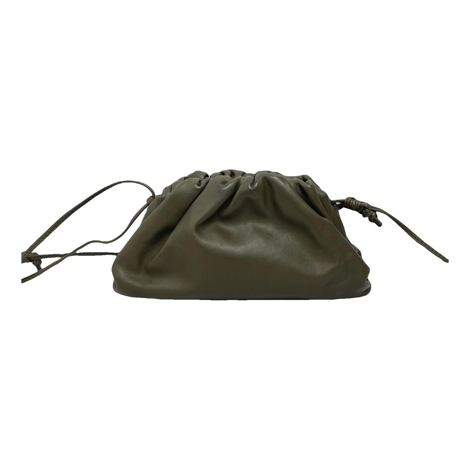Pouch leather crossbody bag