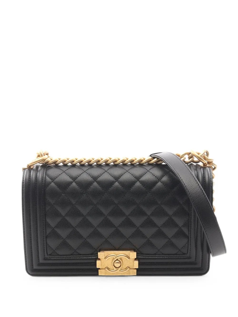 Boy quilted shoulder bag