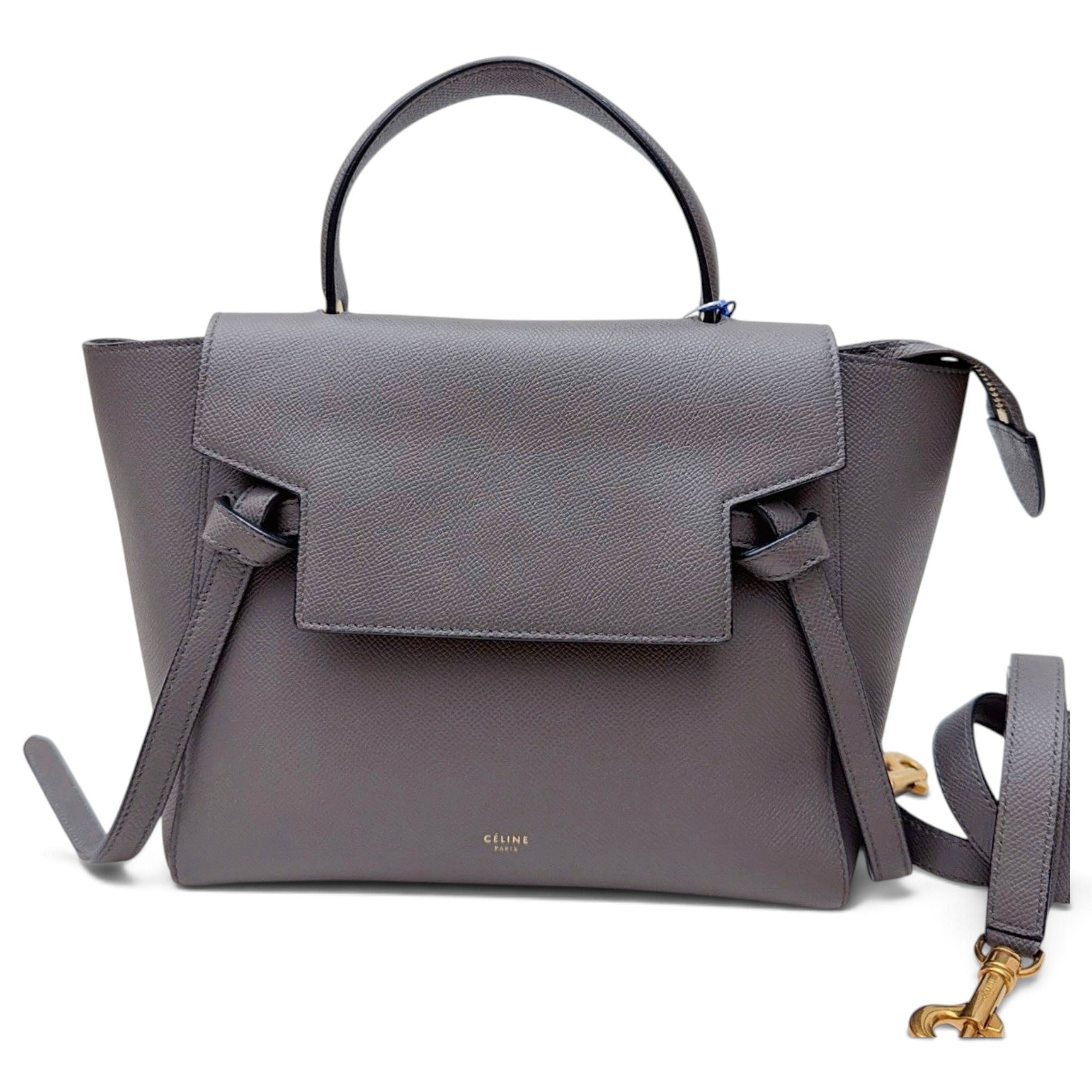 Belt leather handbag