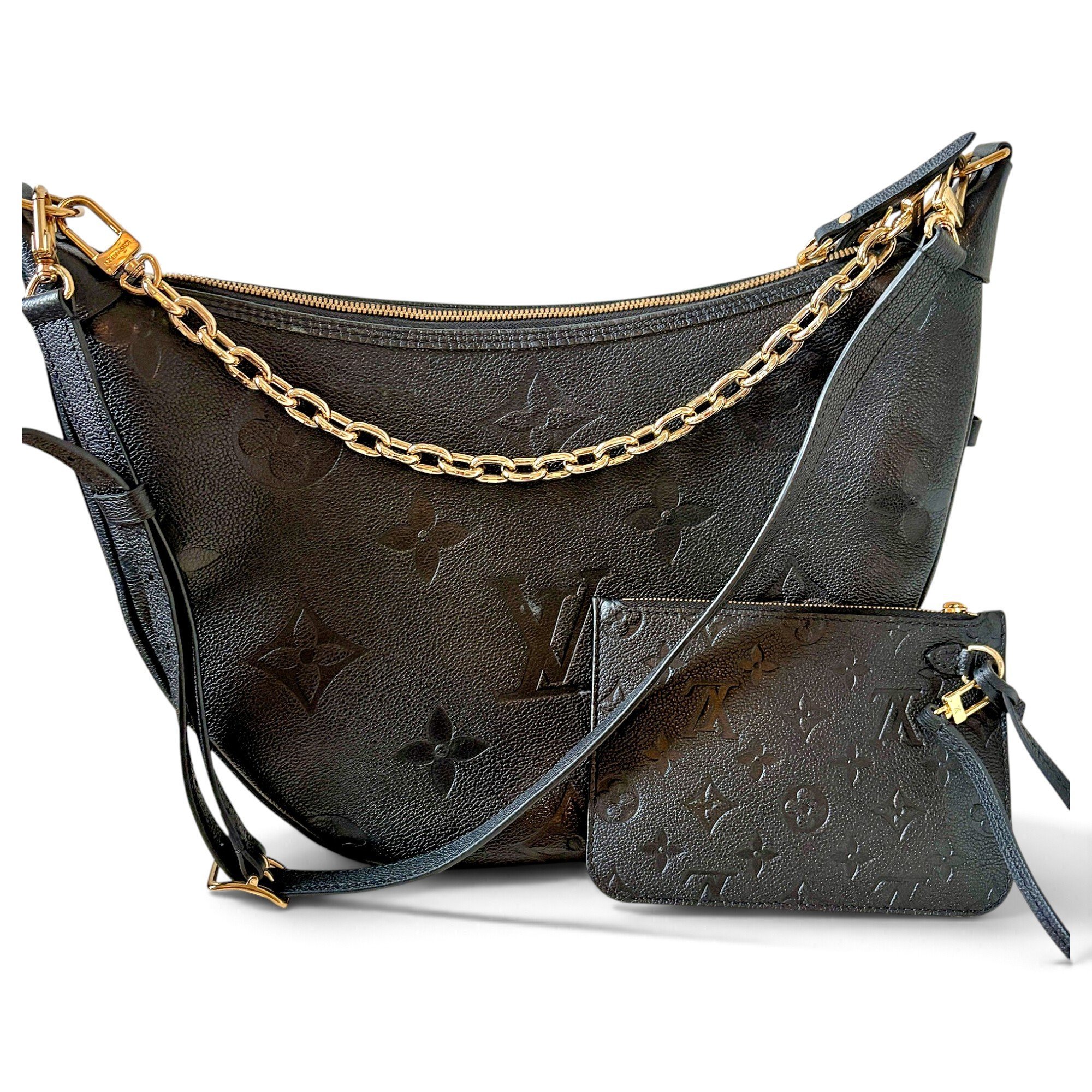 Loop leather handbag