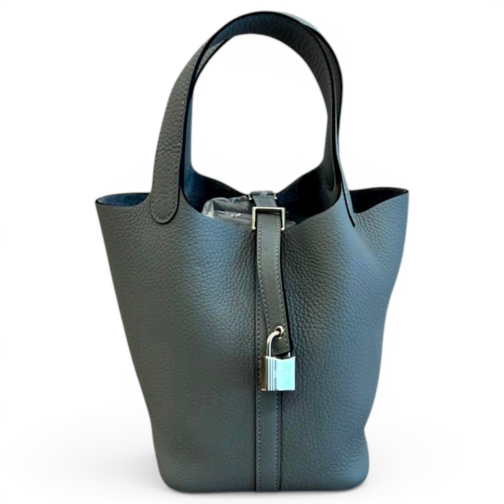 Picotin leather tote