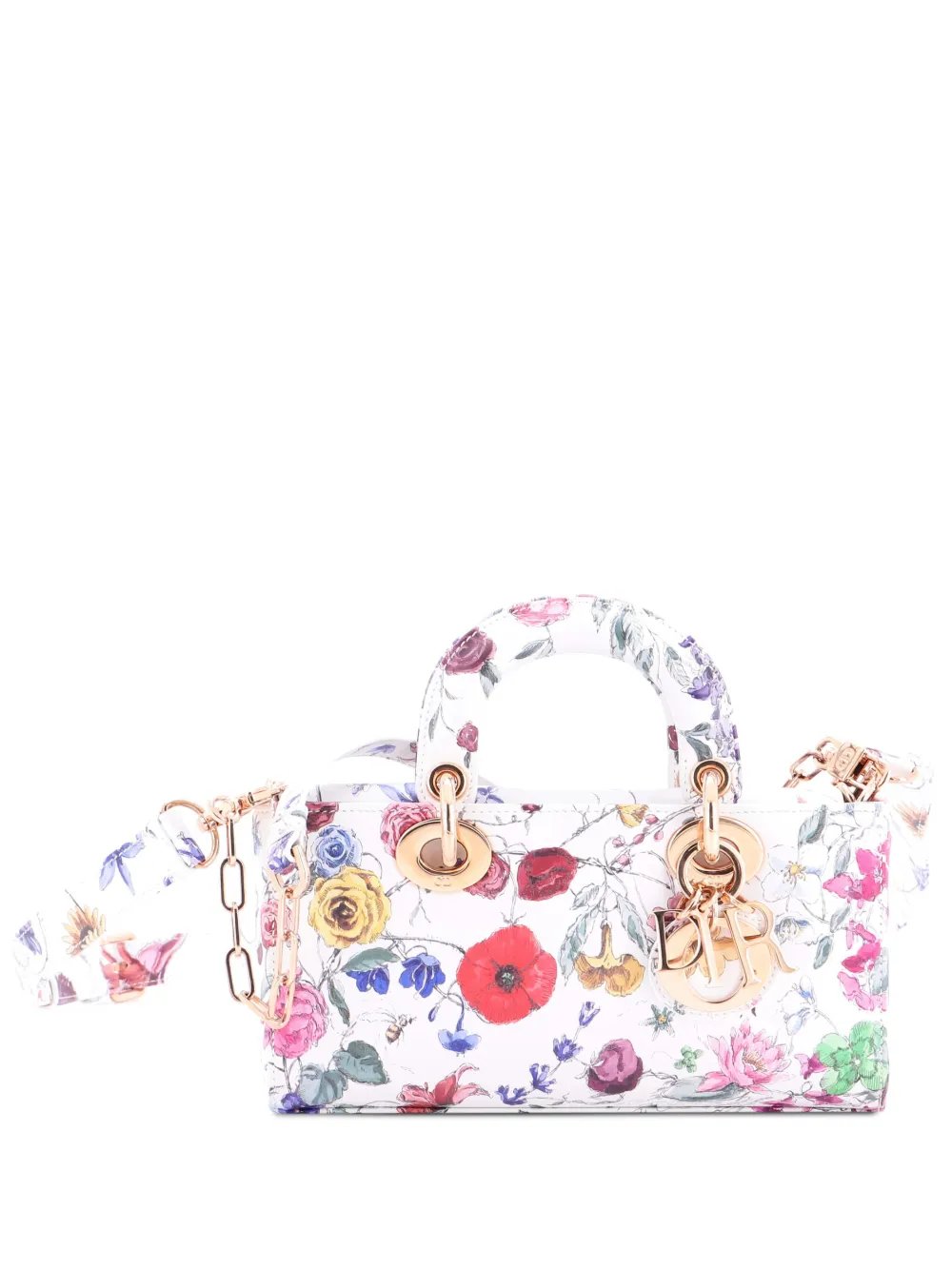 Lady D-Joy Bag Printed Leather Small satchel