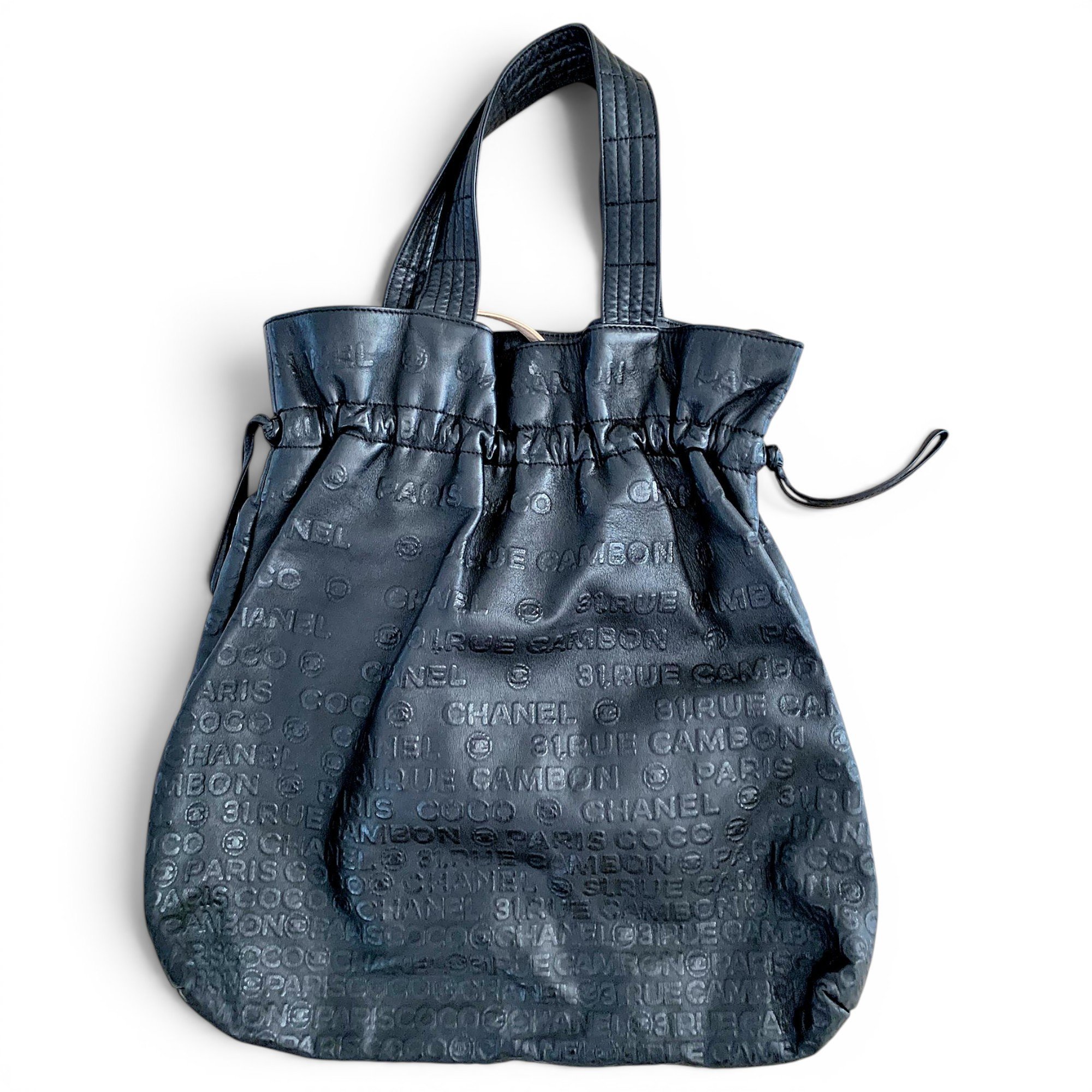 Leather tote