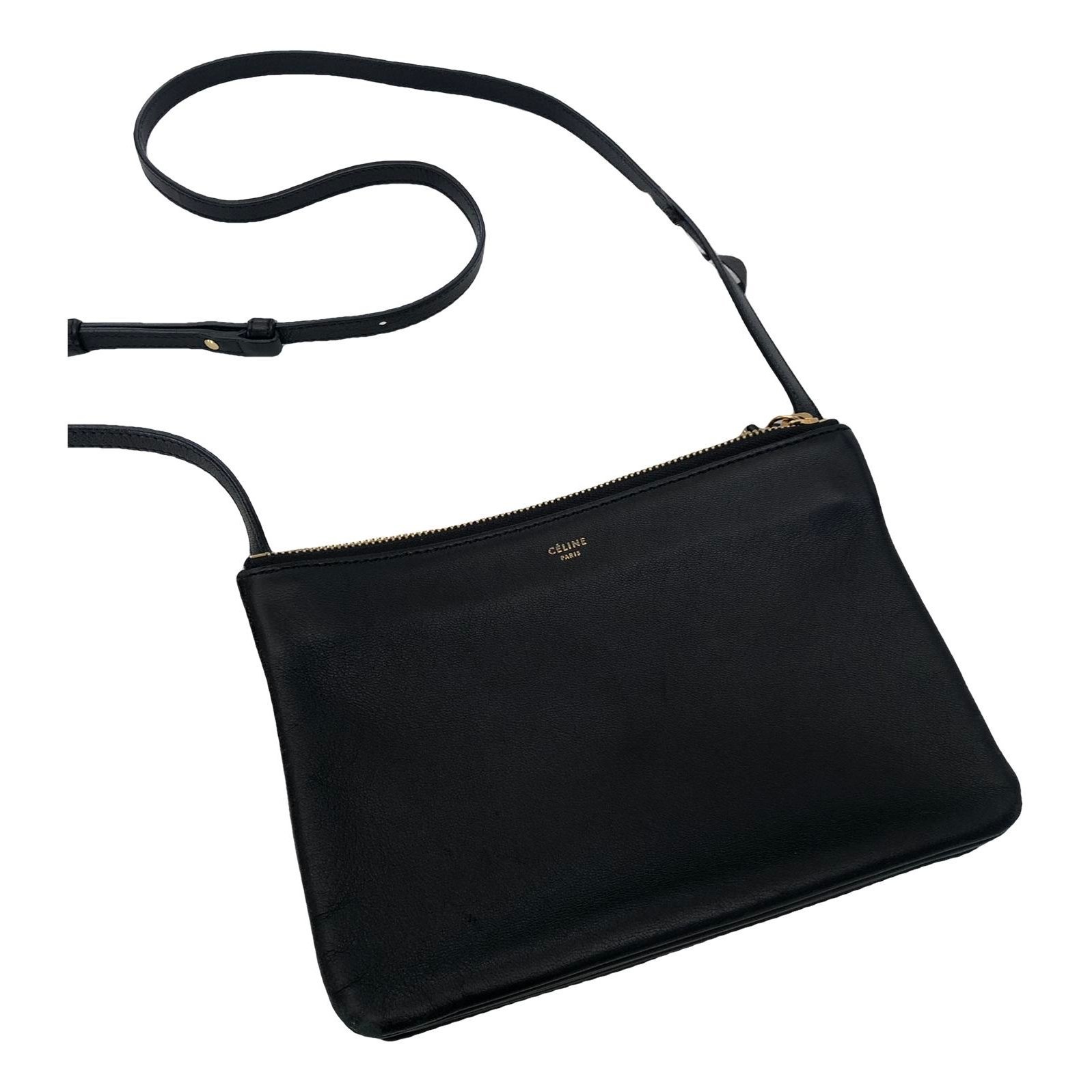 Trio leather crossbody bag