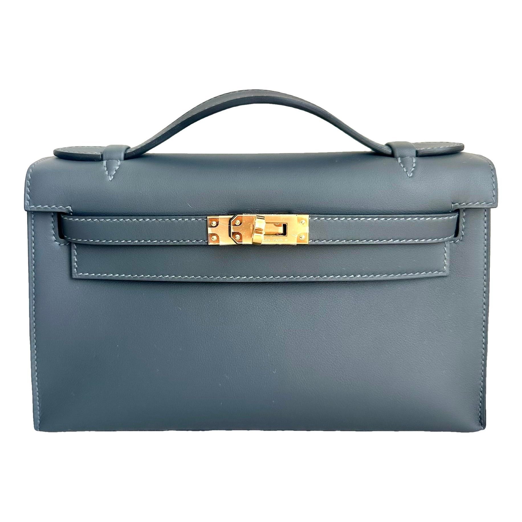 Hermes Kelly Handbag Gris Misty Swift Leather 2026