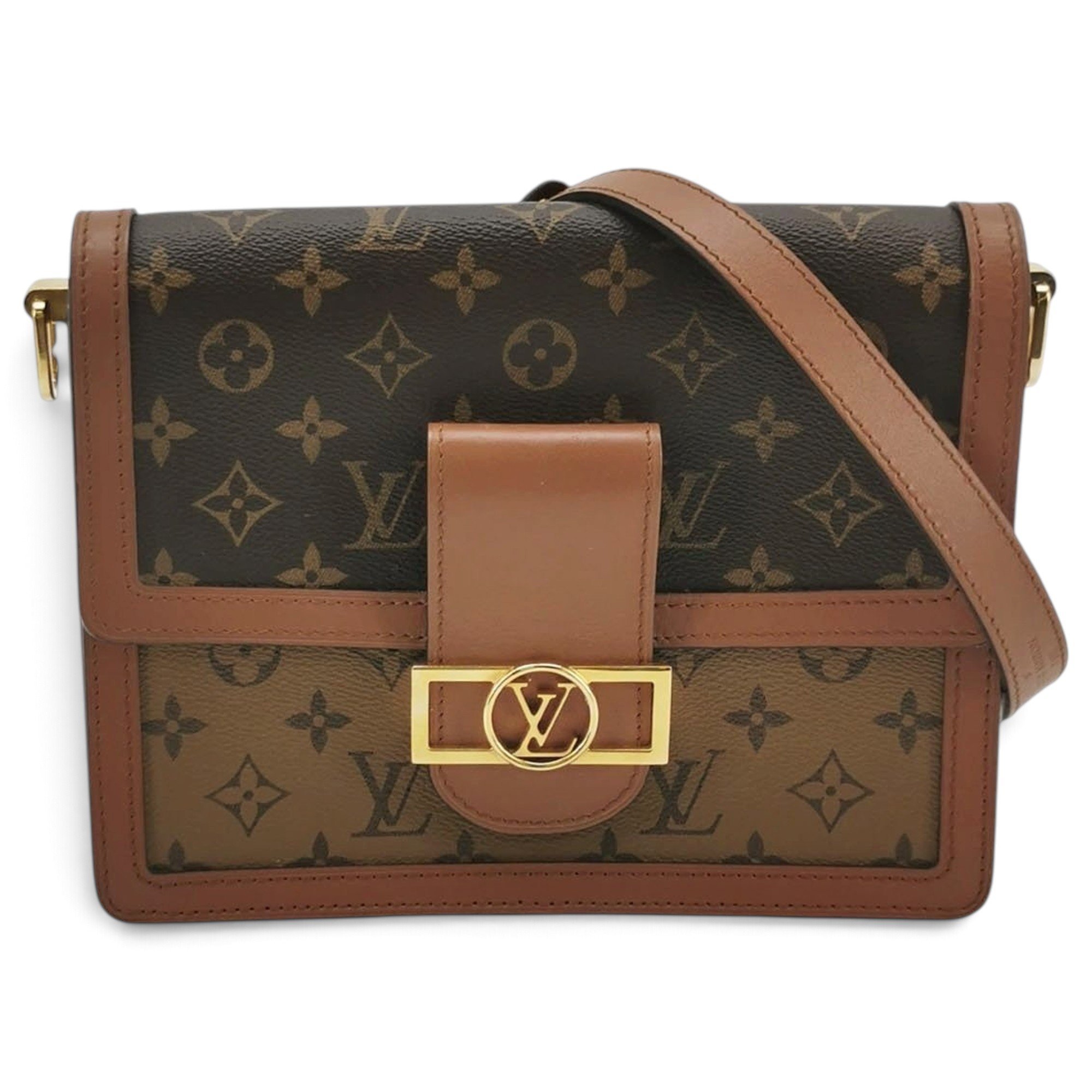 Dauphine leather handbag