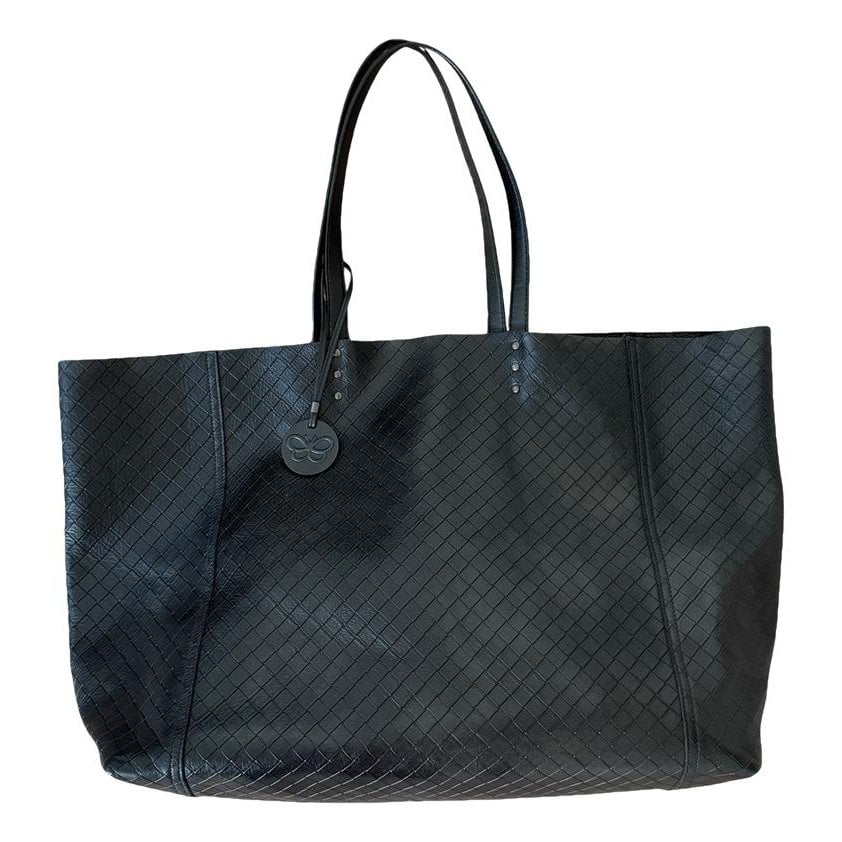 Leather tote
