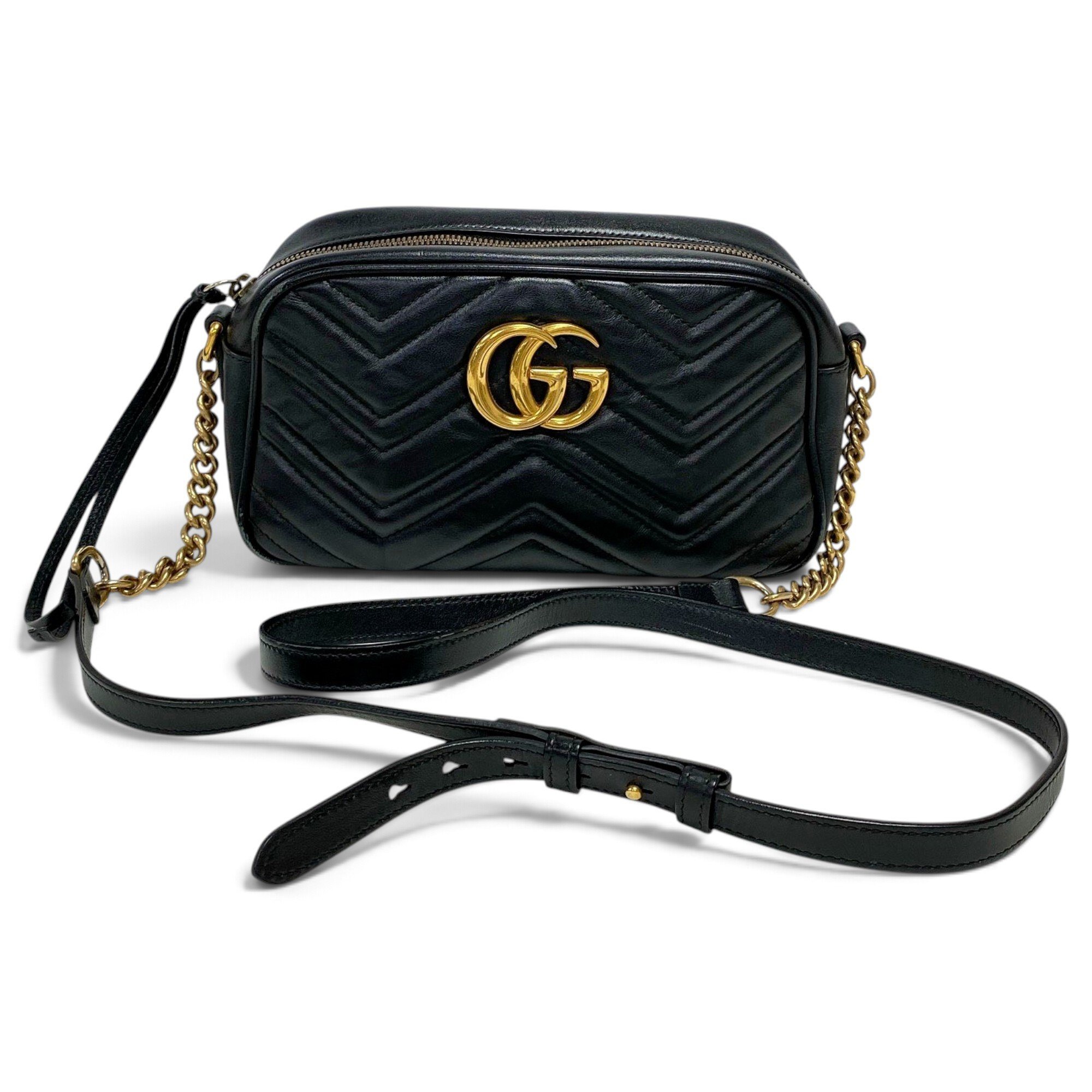 GG Marmont Chain Matelasse leather handbag