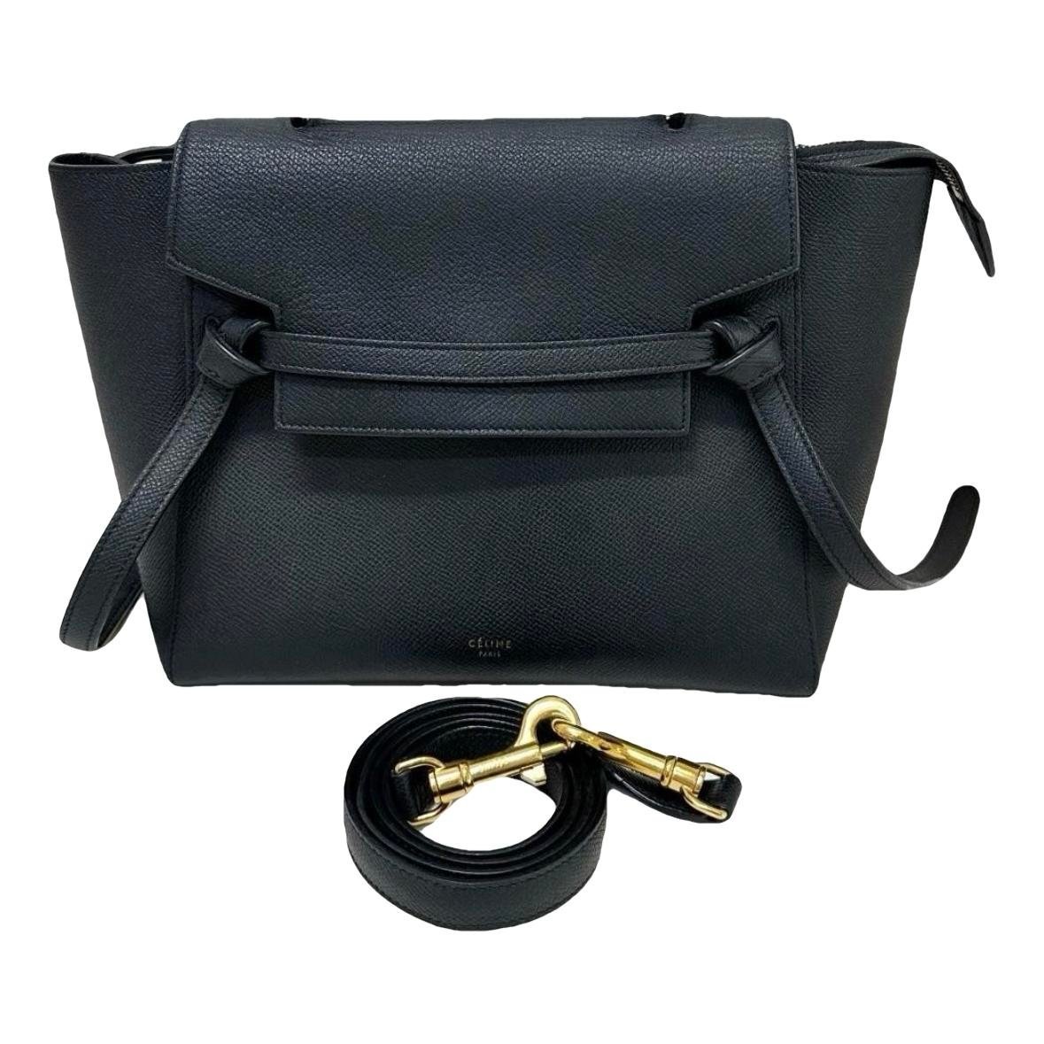 Belt leather crossbody bag