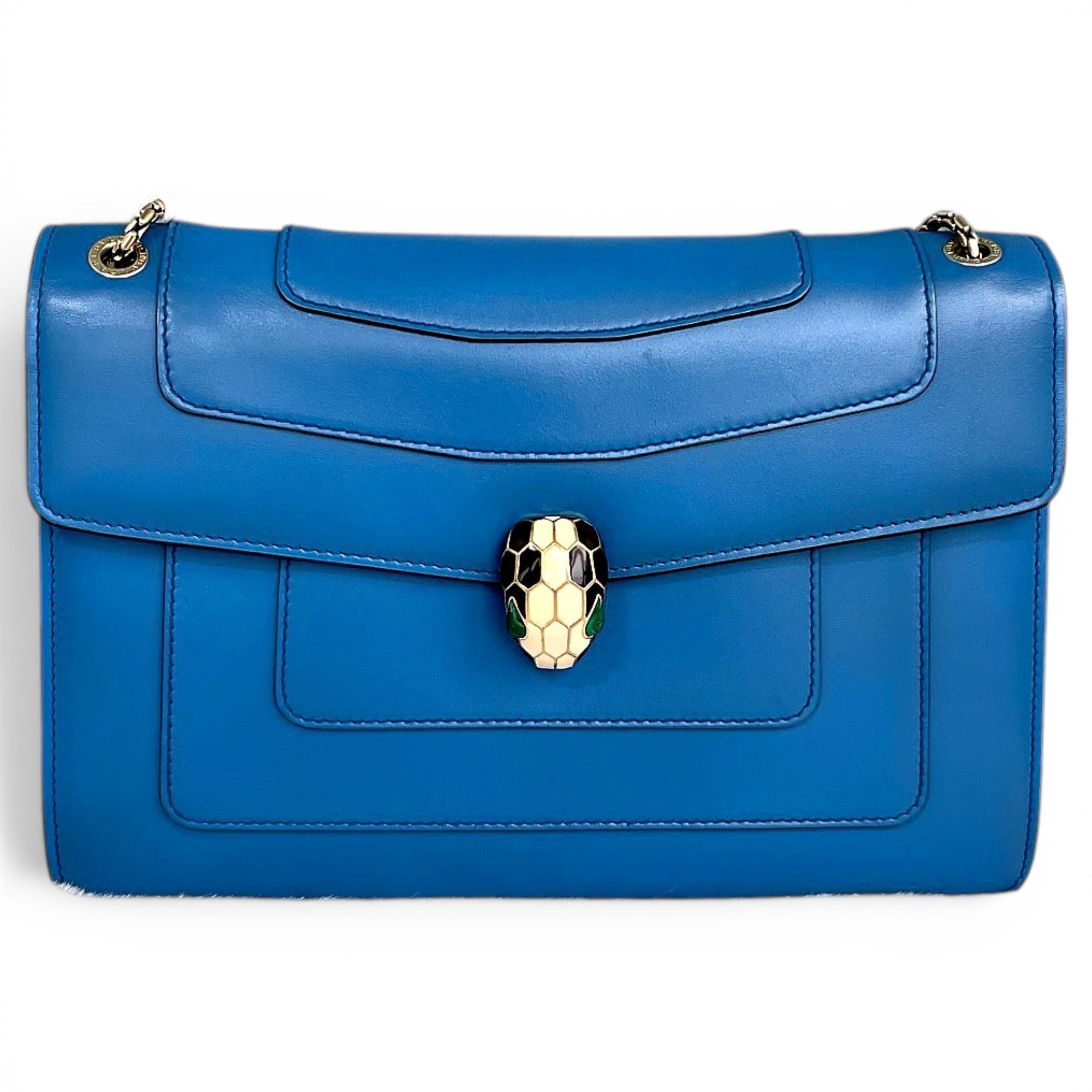 Serpenti leather handbag