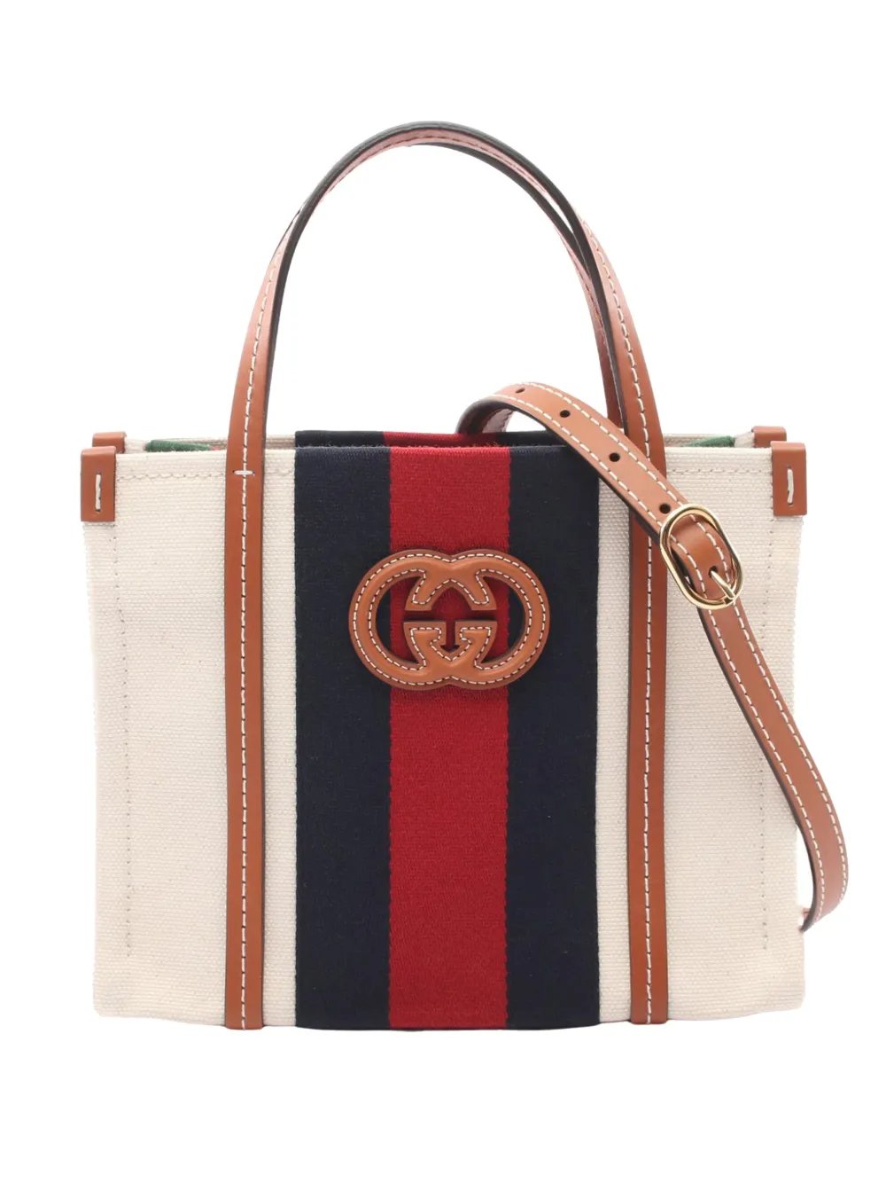 2016-2026 Mini Canvas Interlocking G satchel