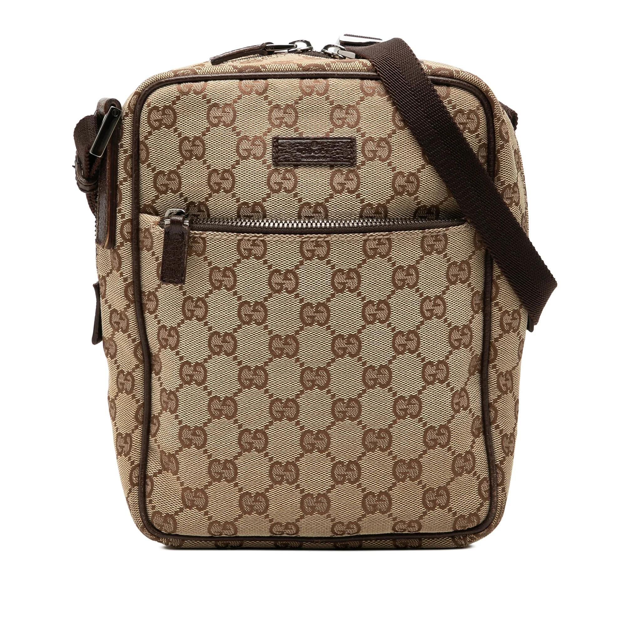 Gucci B leather crossbody bag