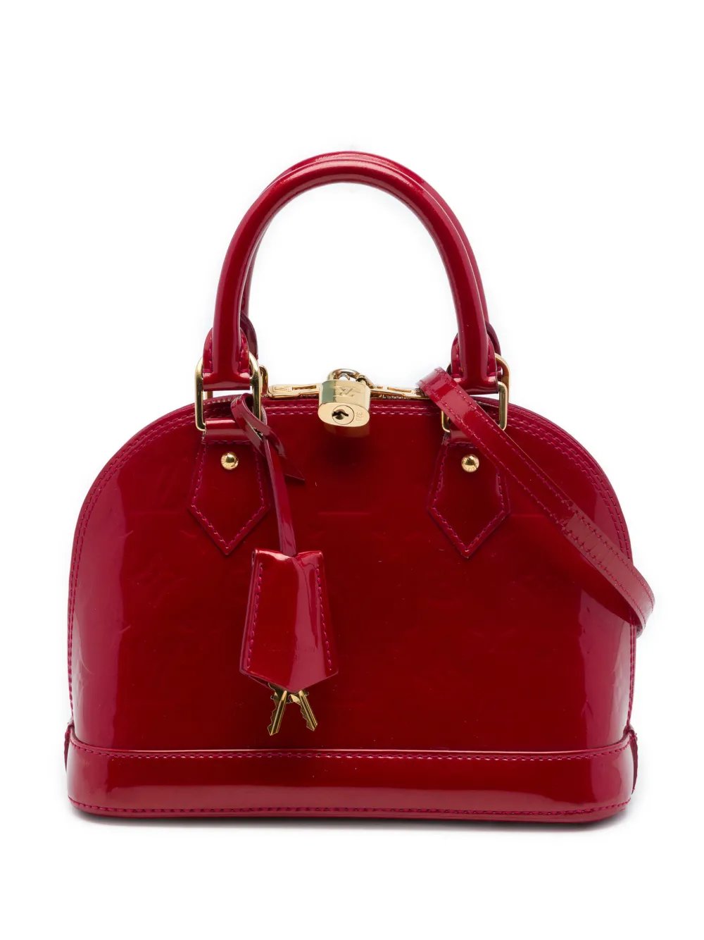 2012 Monogram Vernis Alma BB satchel
