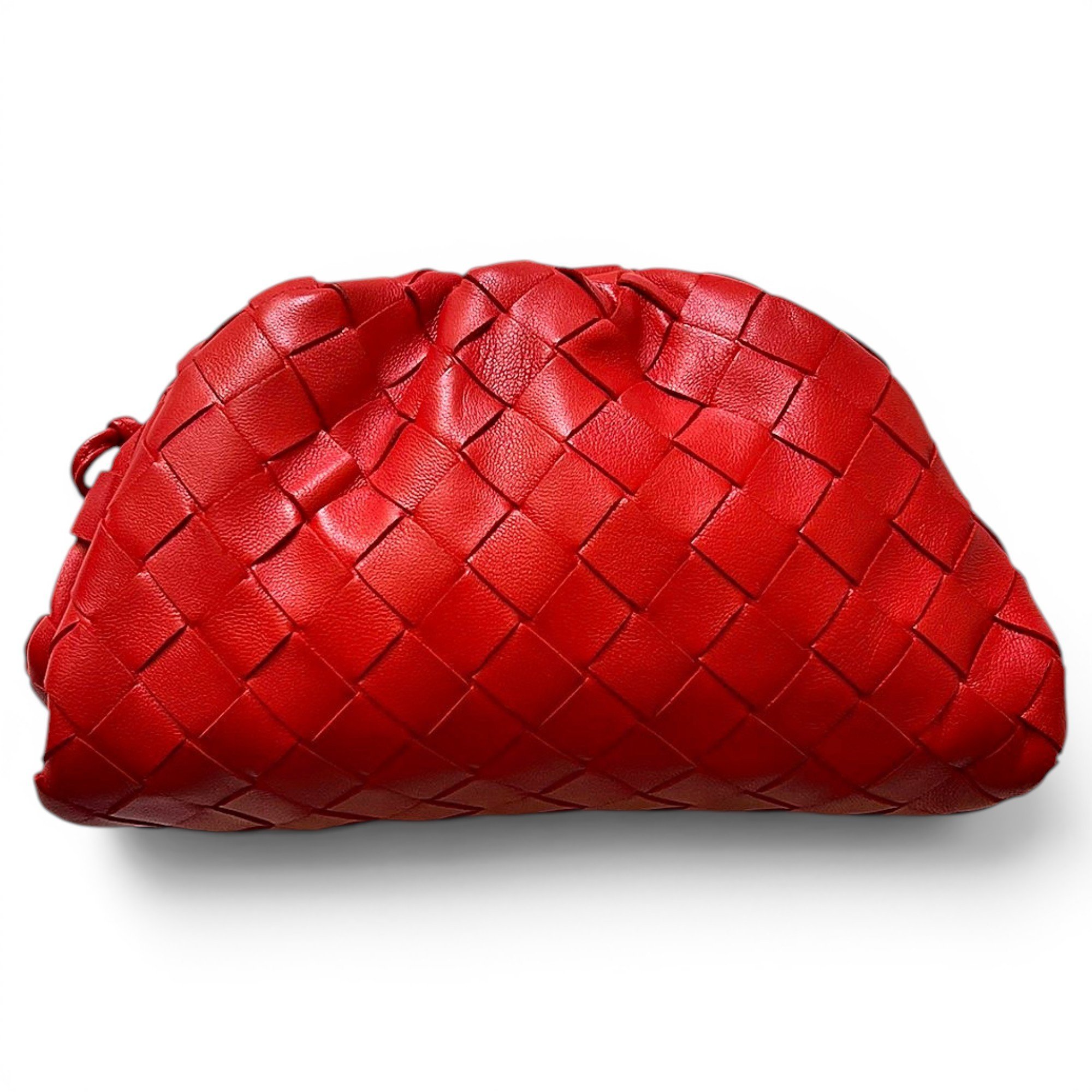 Leather clutch bag