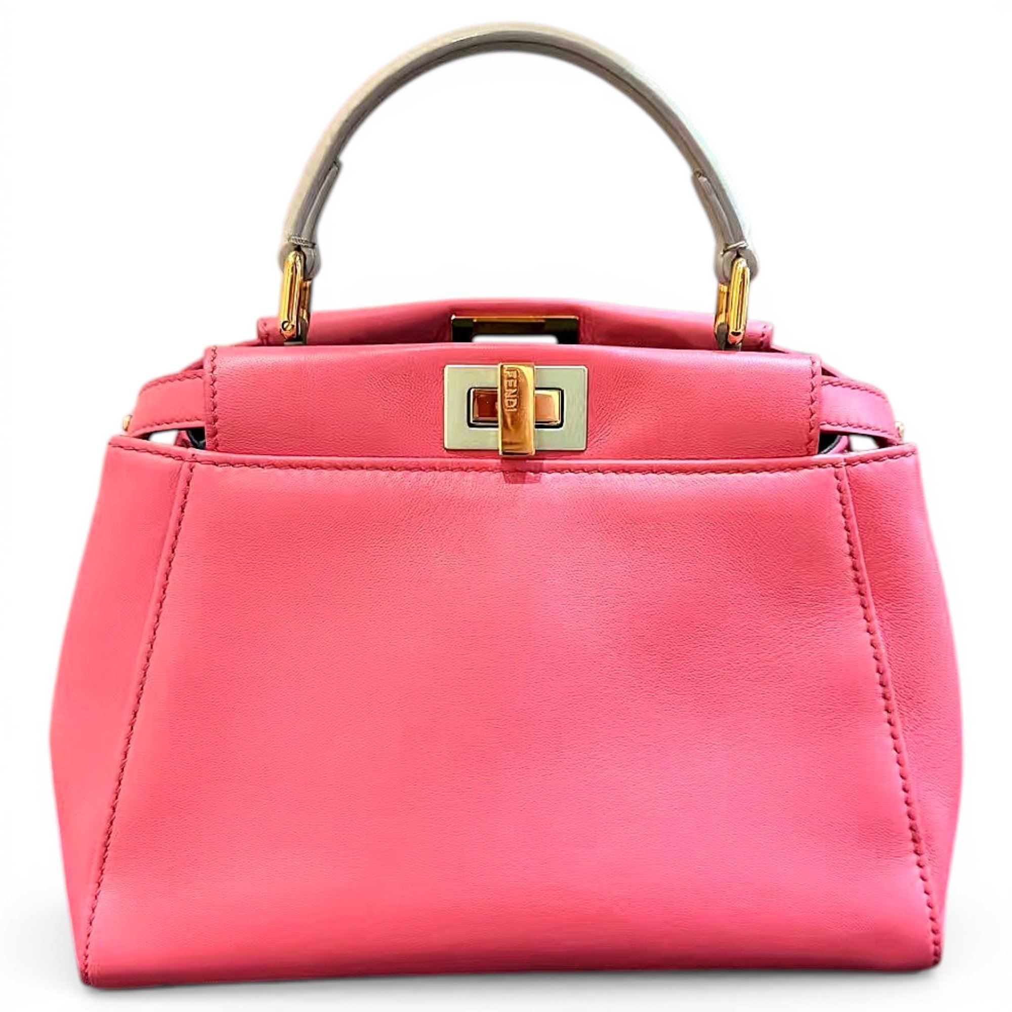 Peekaboo leather handbag