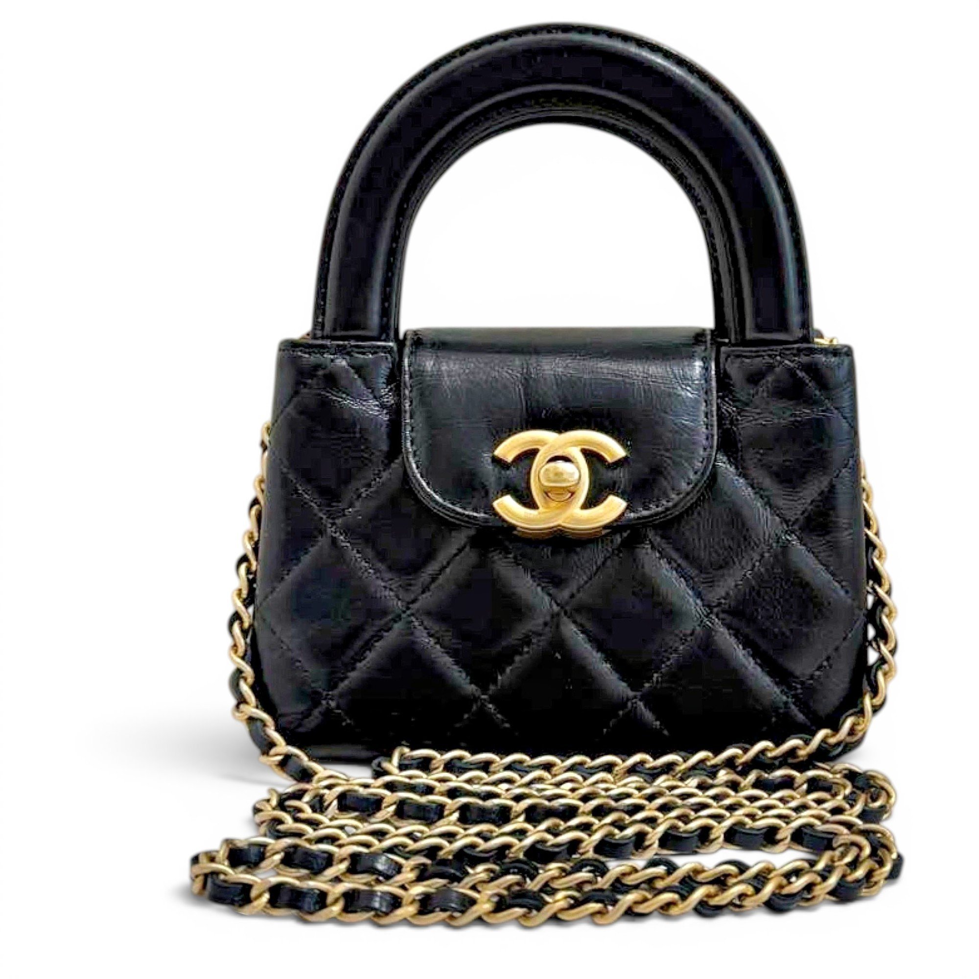 Mini Shopping leather handbag