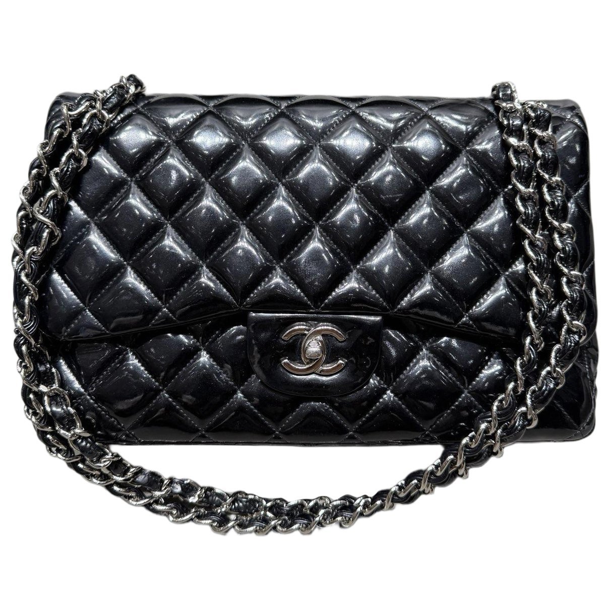 Timeless/Classique patent leather handbag