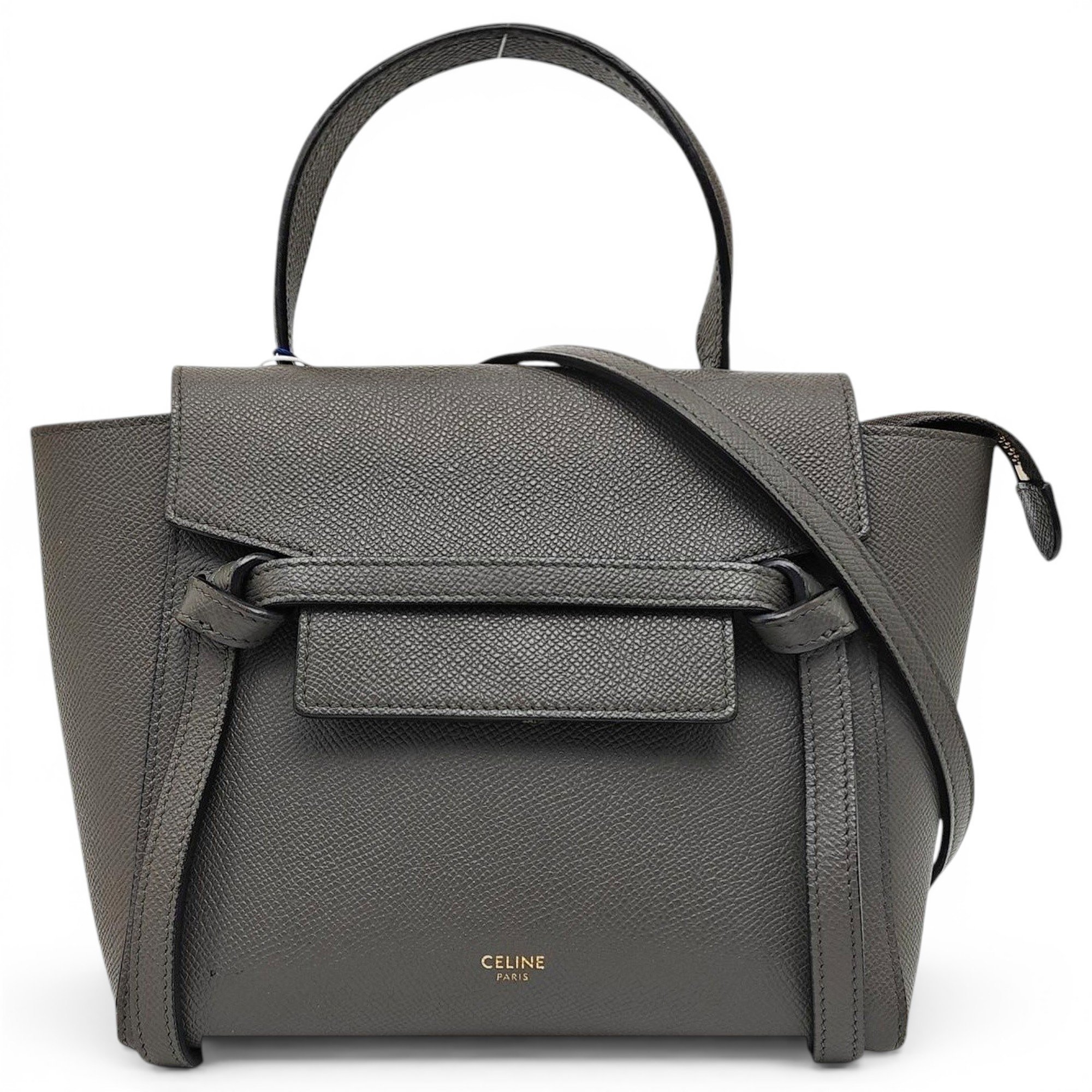 Belt leather handbag