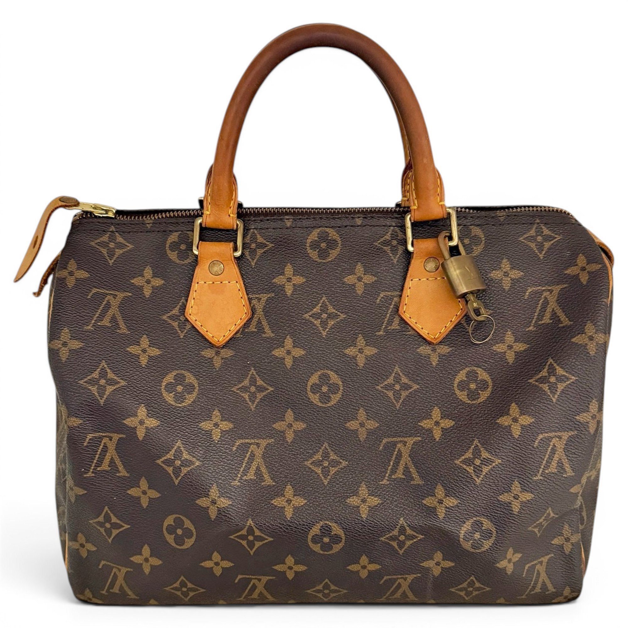 Speedy leather handbag