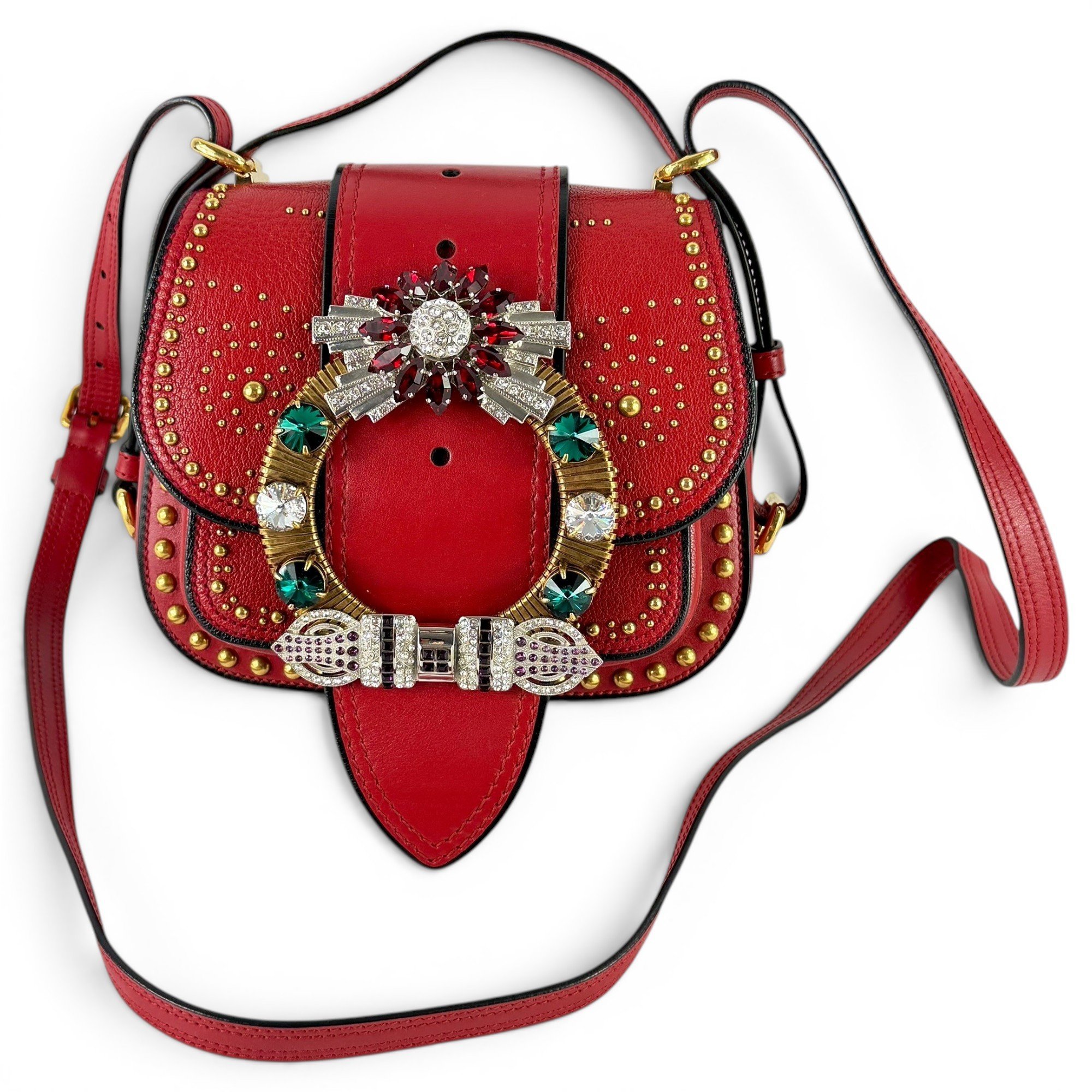 Leather crossbody bag