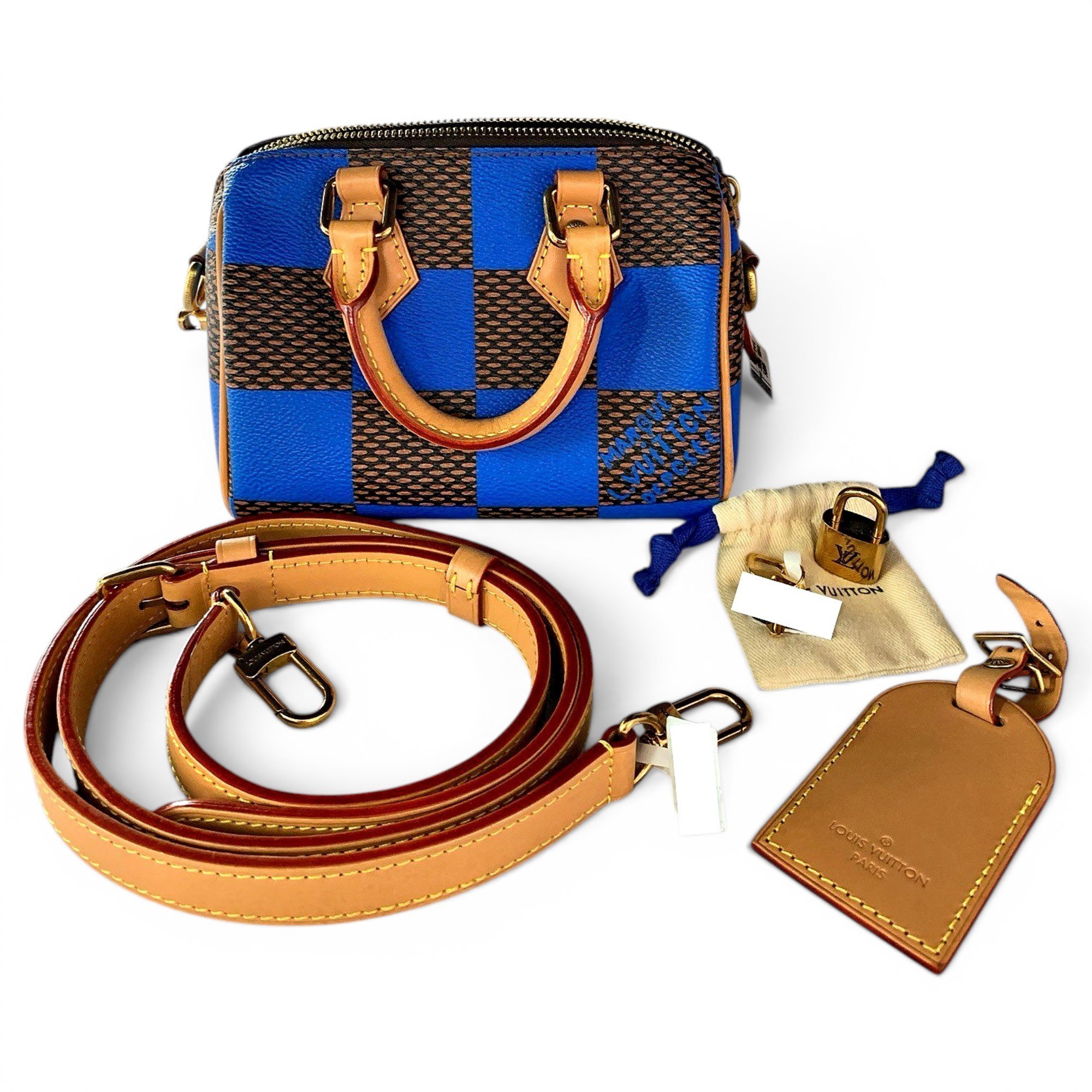 Louis Vuitton Nano Speedy / Mini HL leather handbag