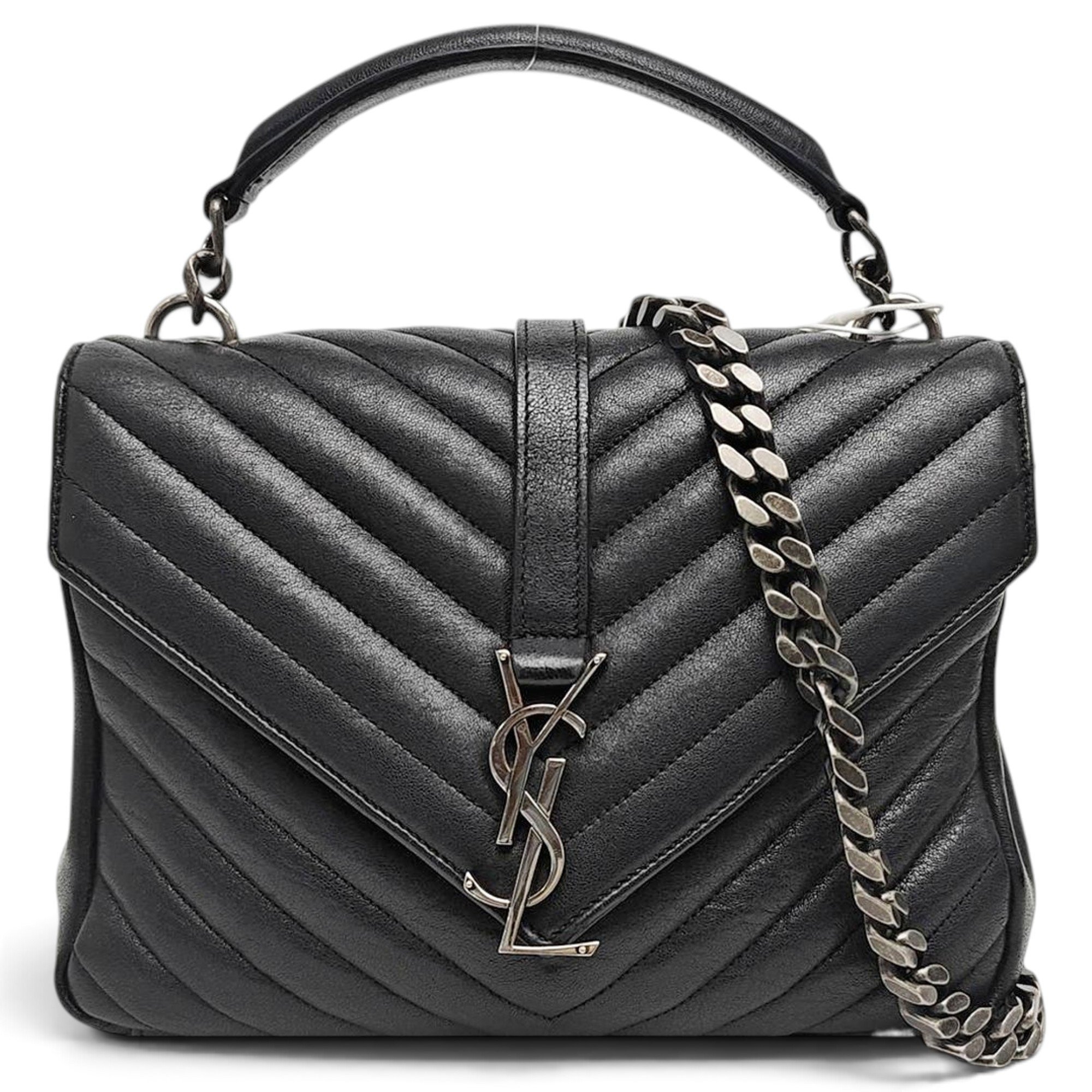Collége monogramme leather crossbody bag