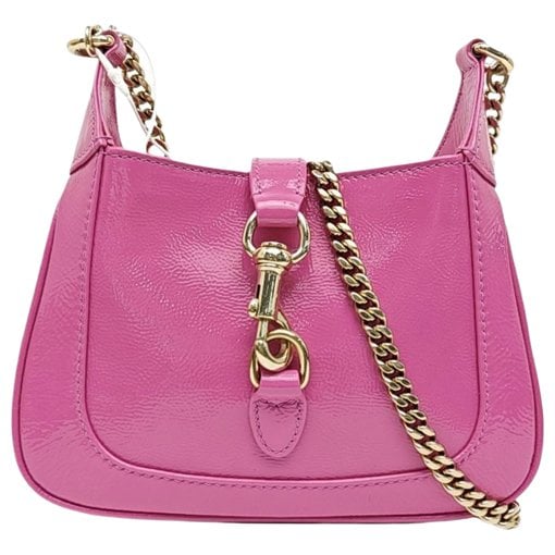 Jackie Notte patent leather mini bag