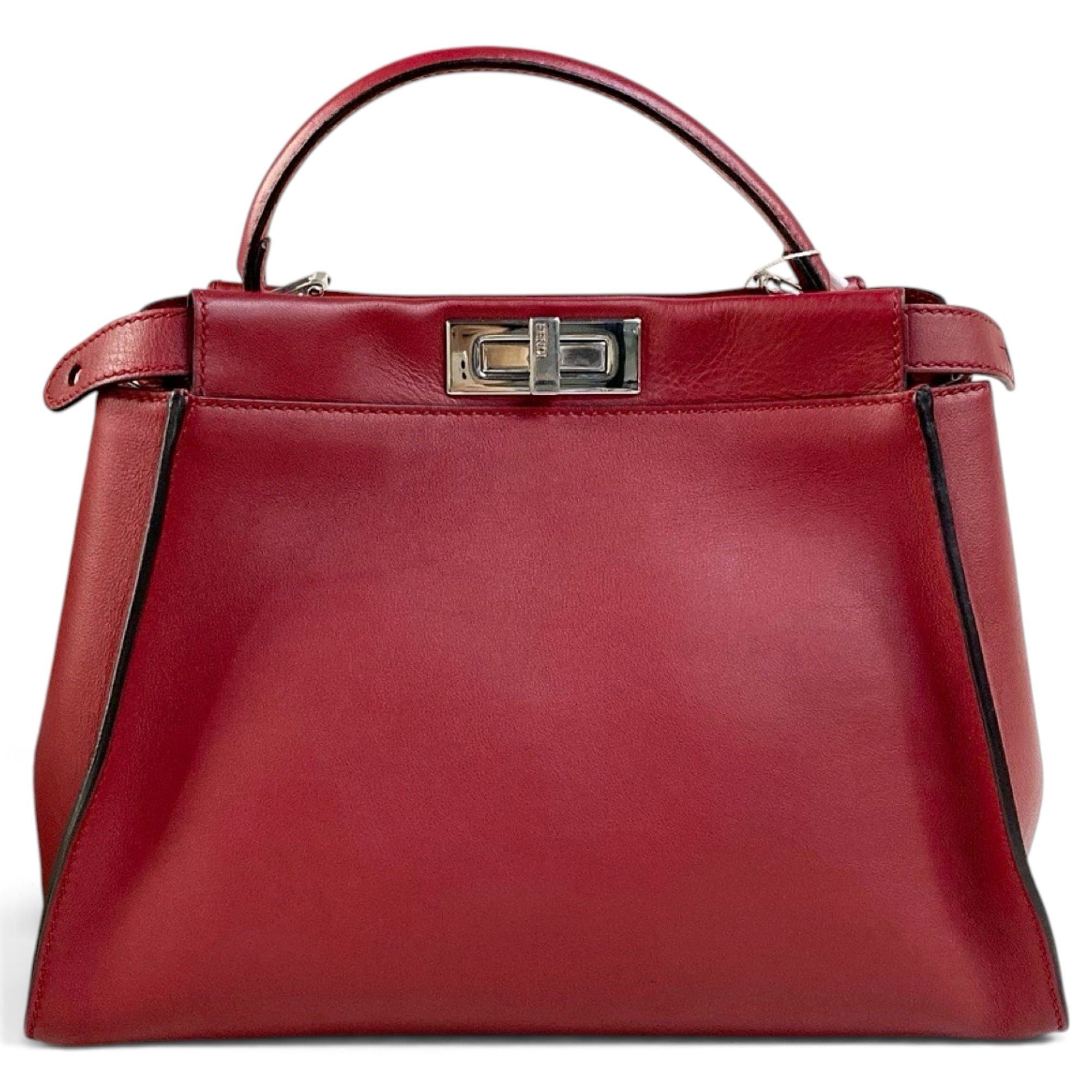 Peekaboo leather handbag