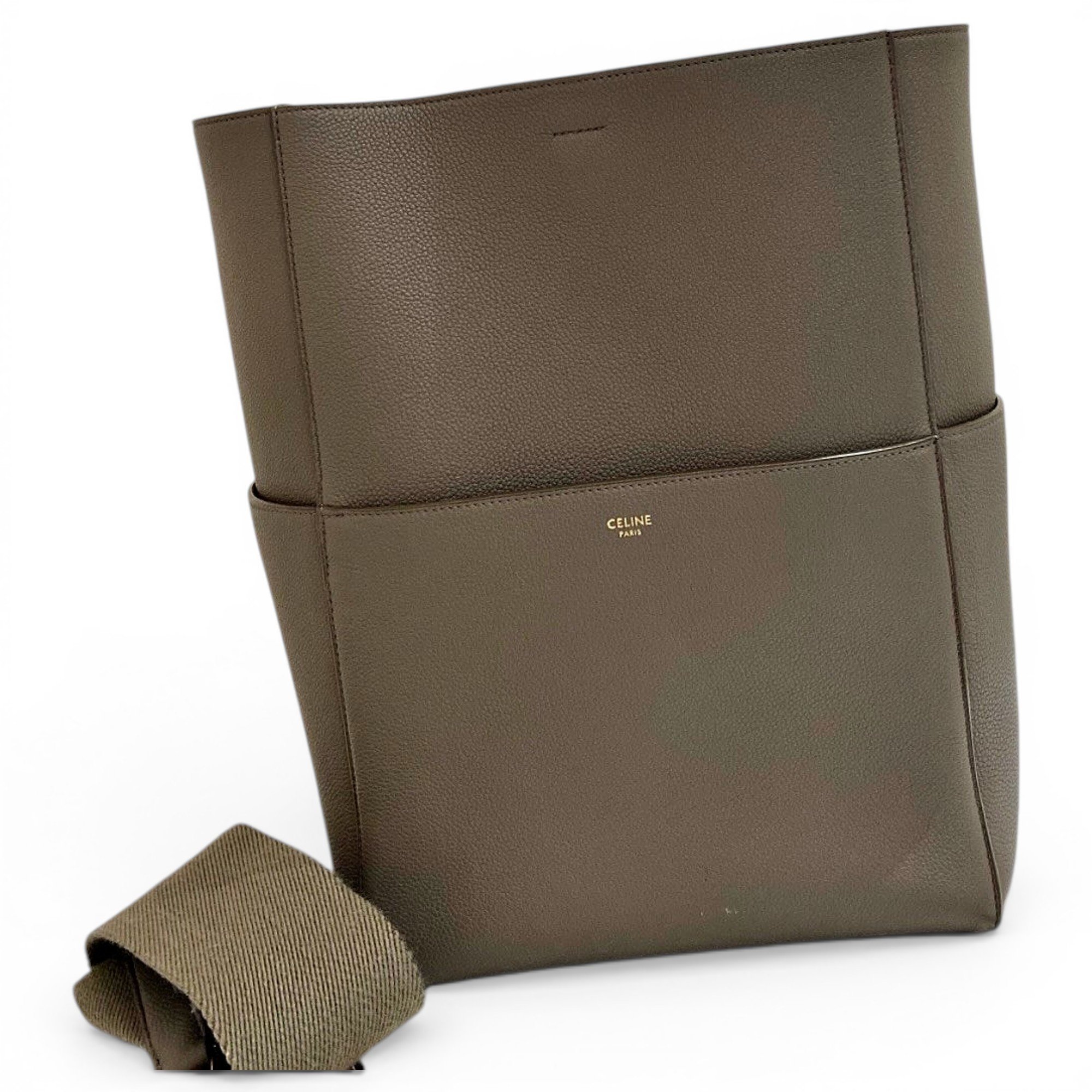 Seau Sangle leather handbag