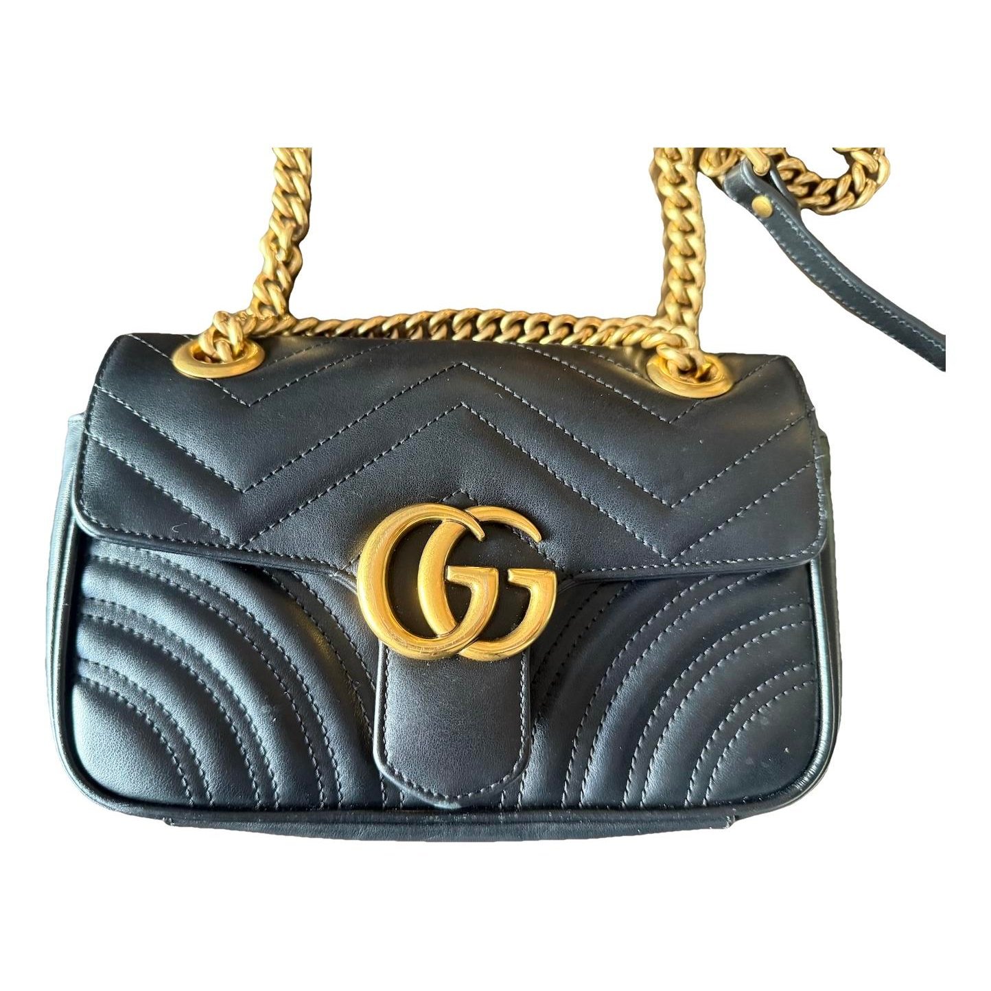 GG Marmont Flap leather handbag