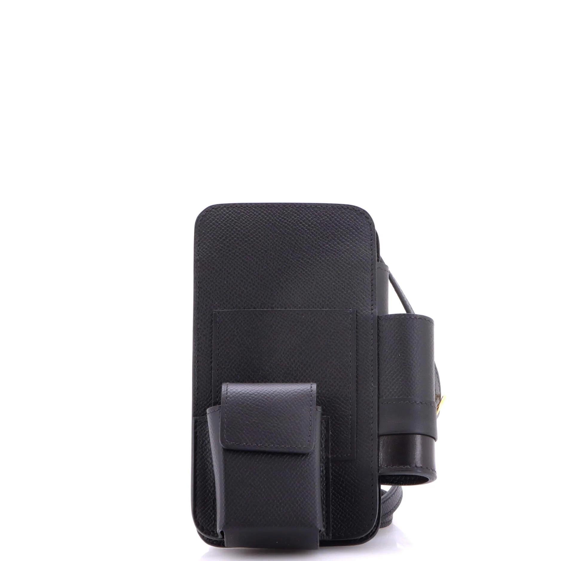 Leather clutch bag