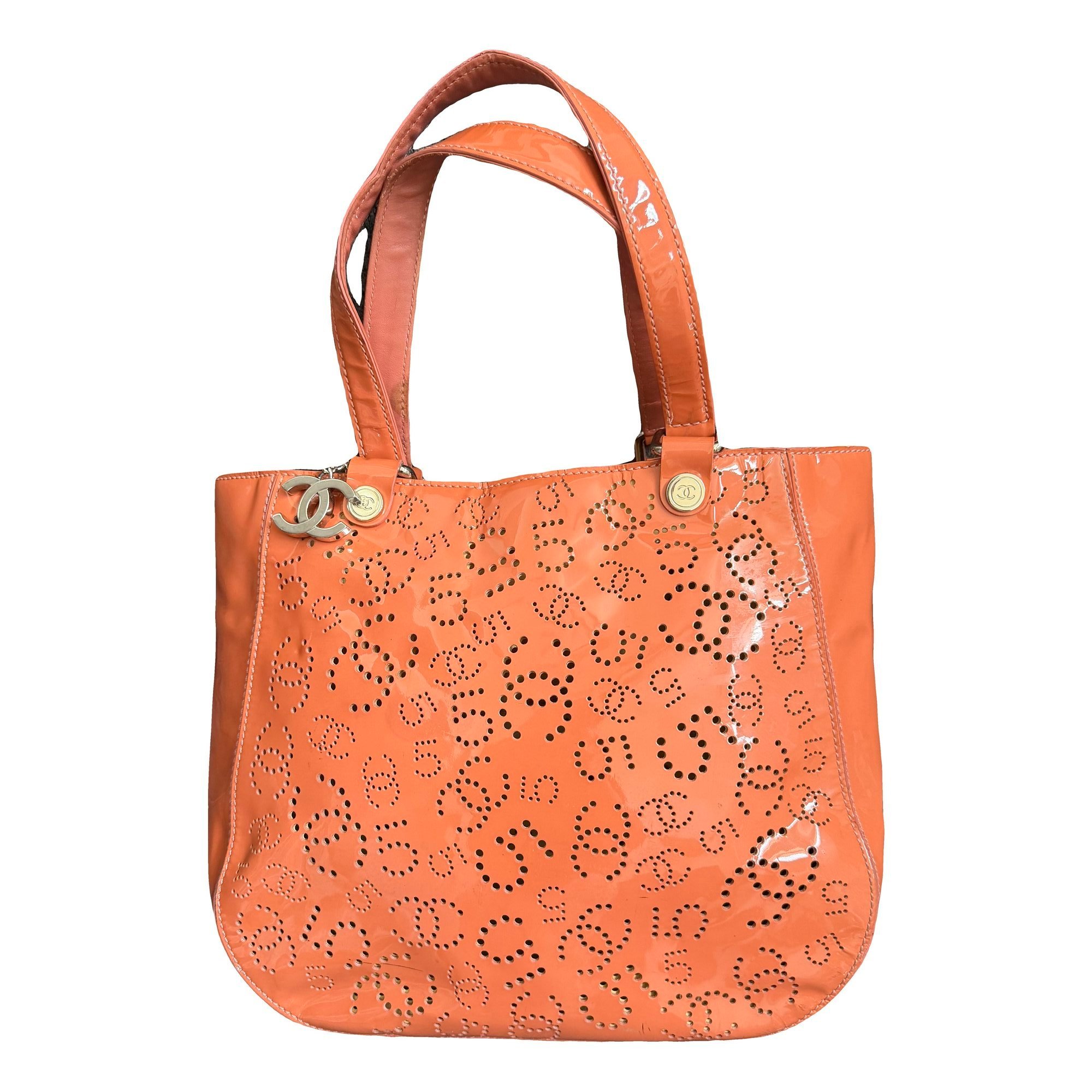 Patent leather handbag