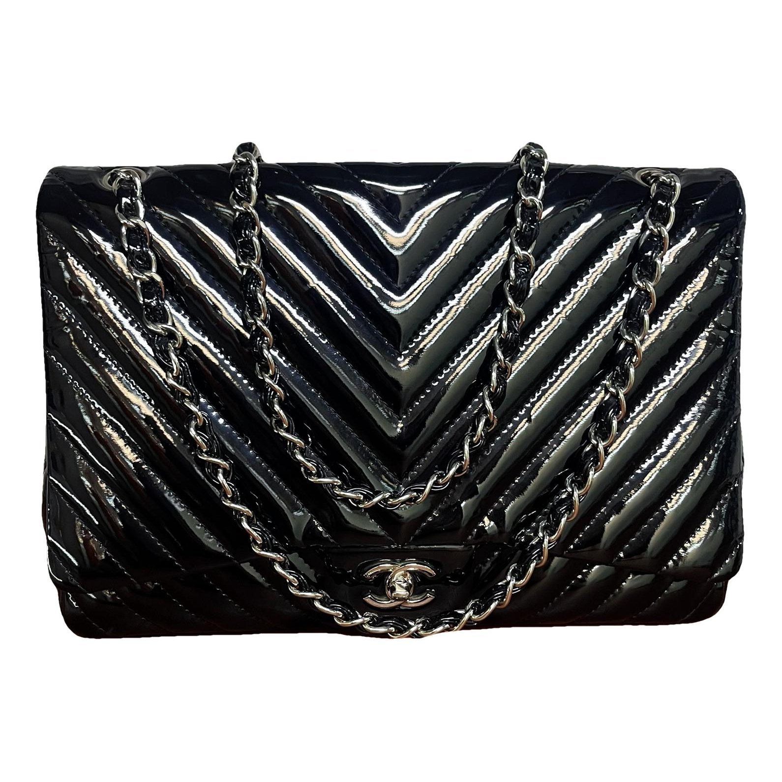 Timeless/Classique patent leather handbag