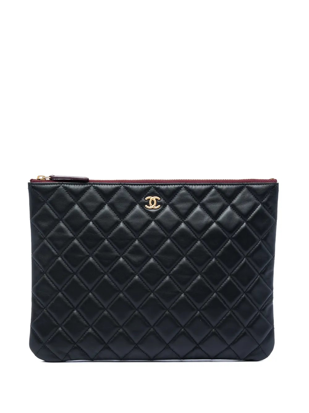 2019 Medium Quilted Lambskin O Case clutch bag