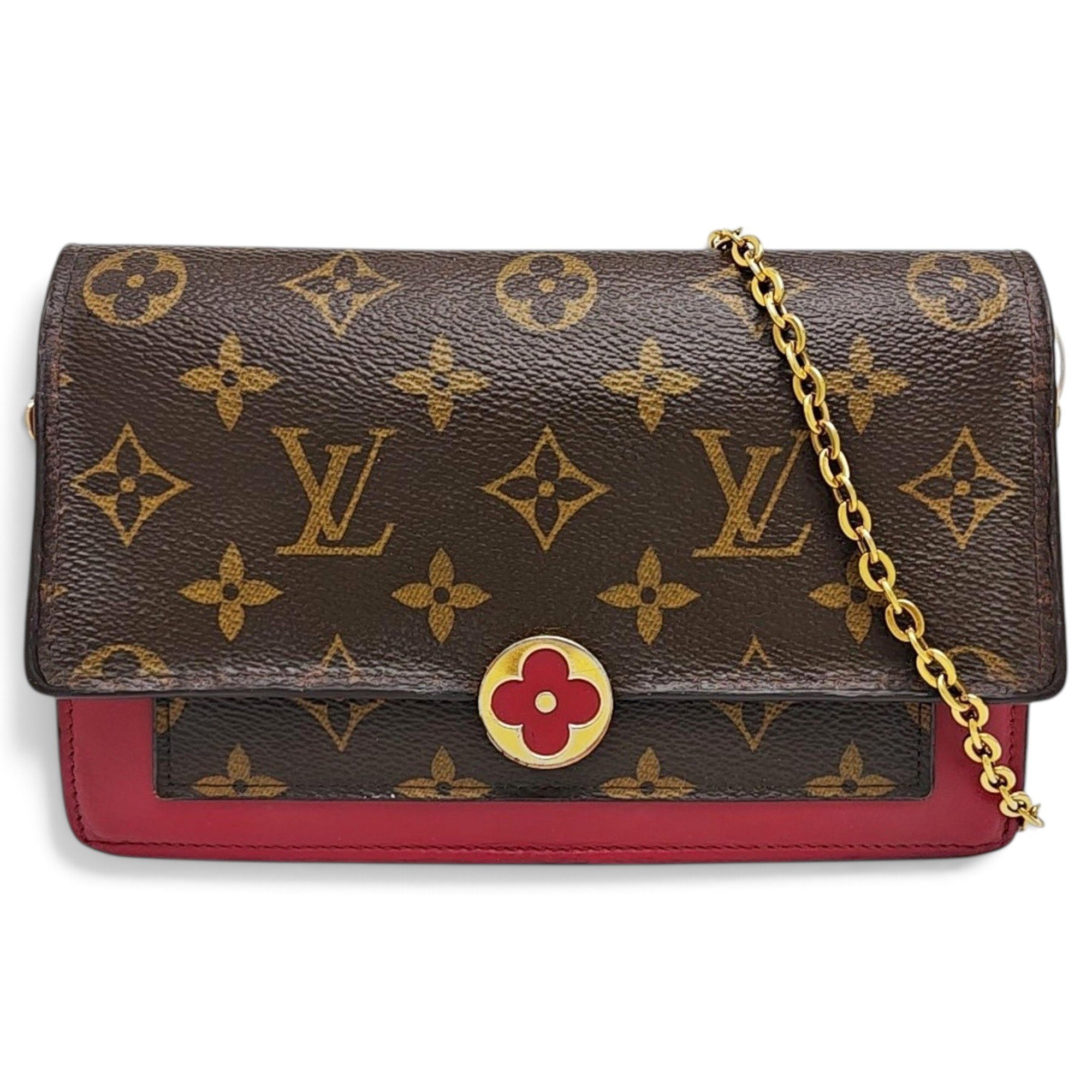 Chaîne Flore leather handbag