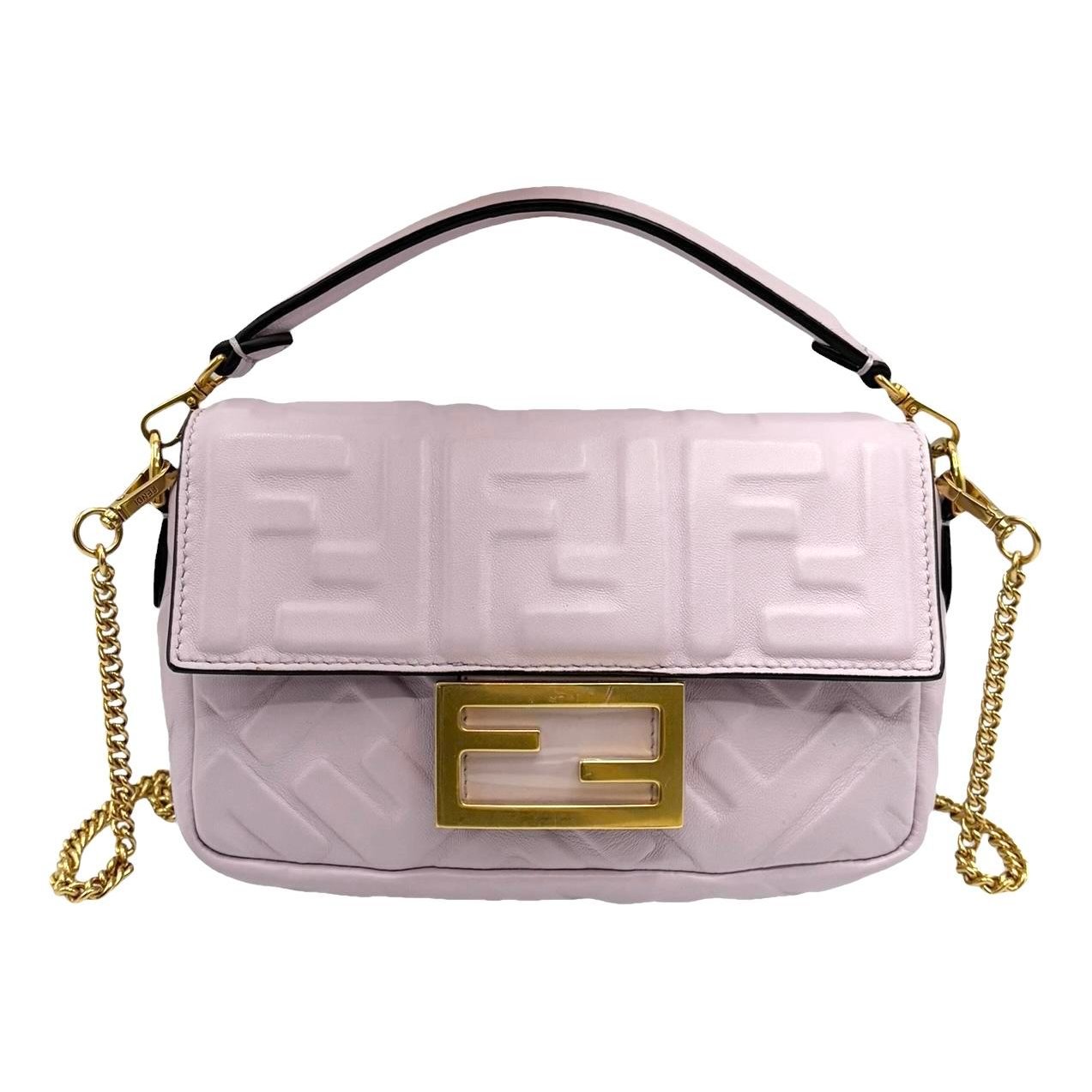 Baguette leather crossbody bag