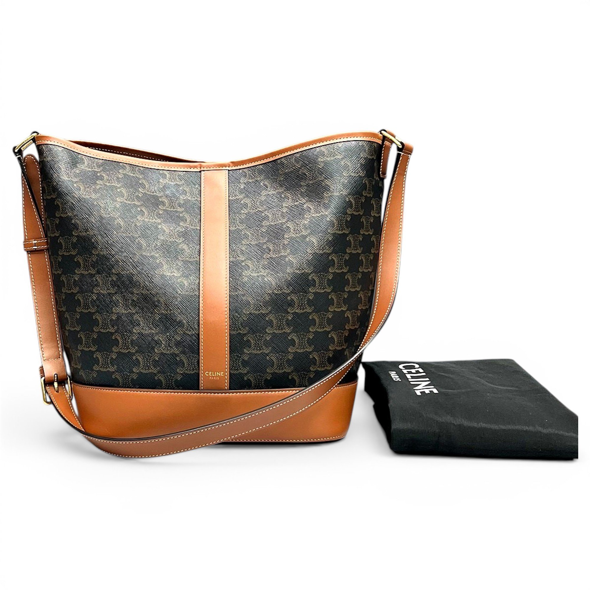 Cabas leather tote