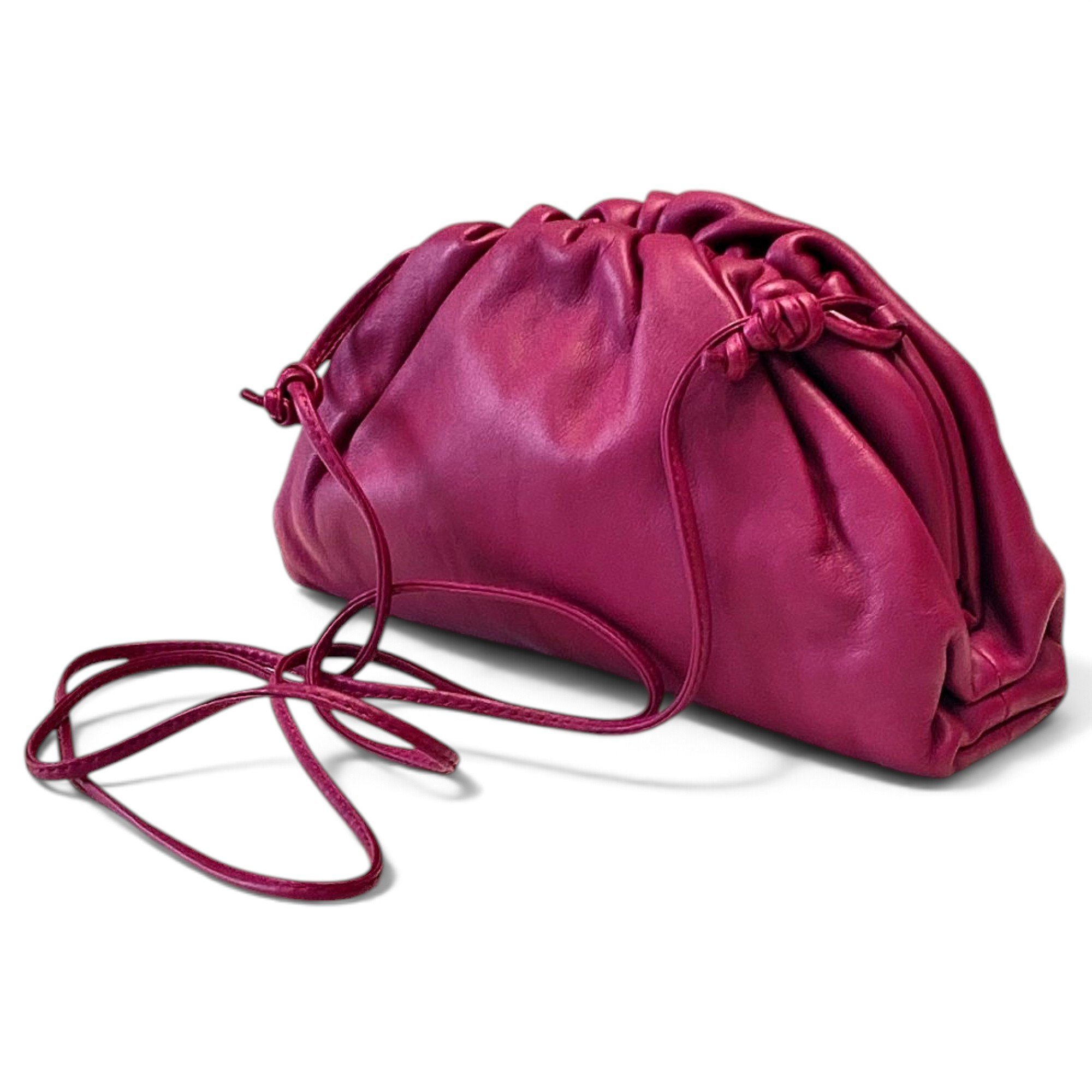Pouch leather handbag