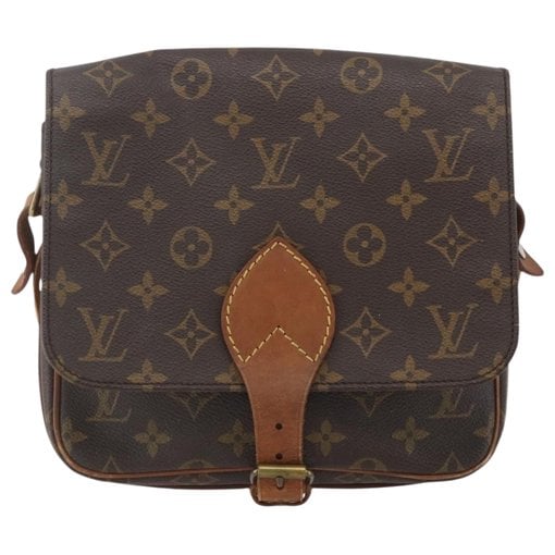 Cartouchière leather handbag