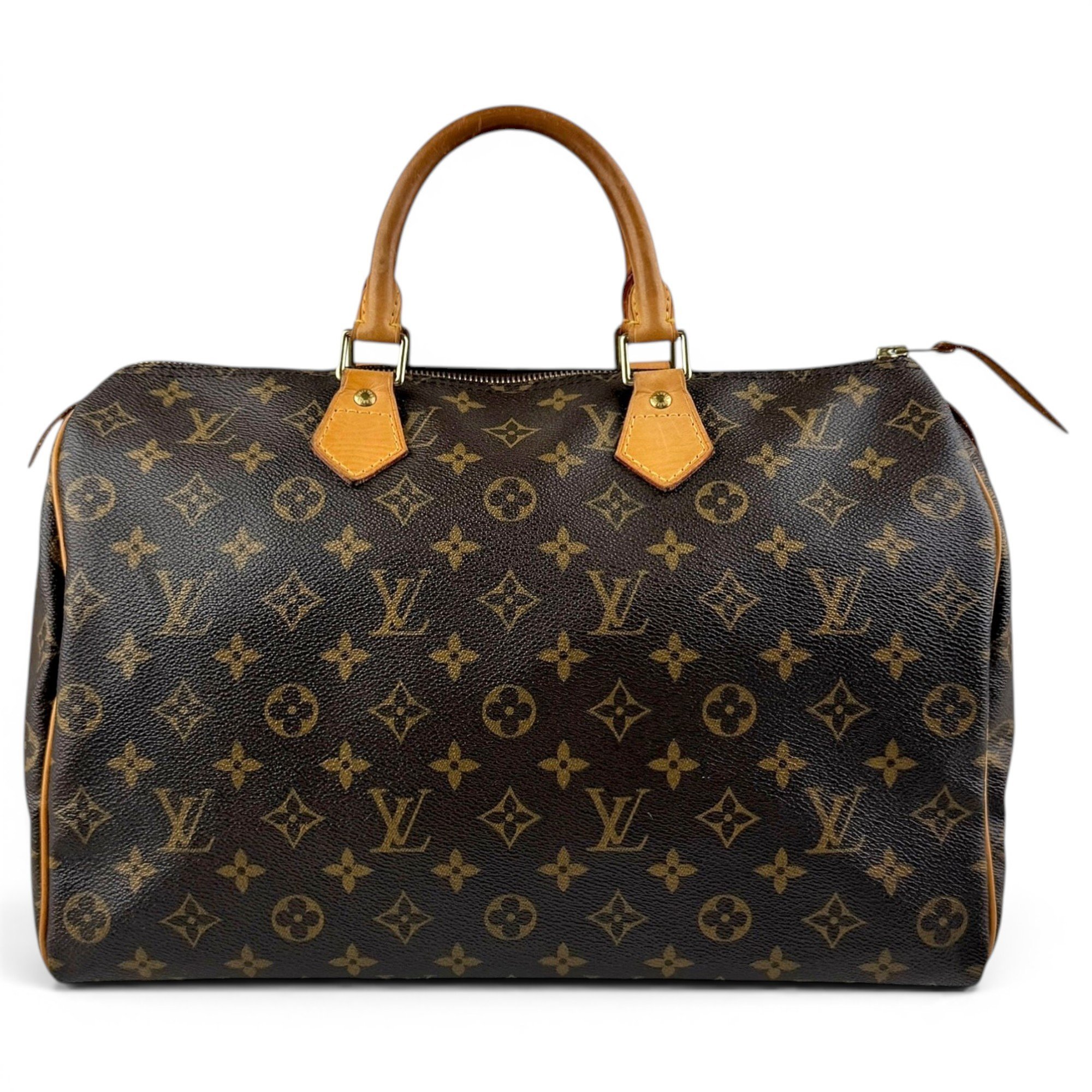 Speedy leather handbag