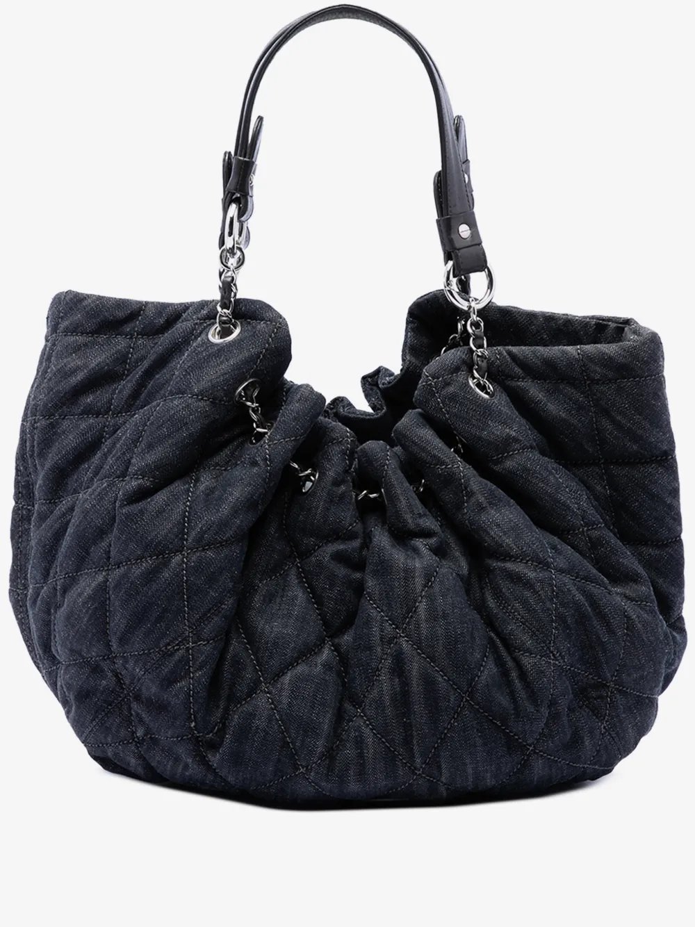 2008-2009 Large Quilted Denim Stretch Spirit Cabas tote bag