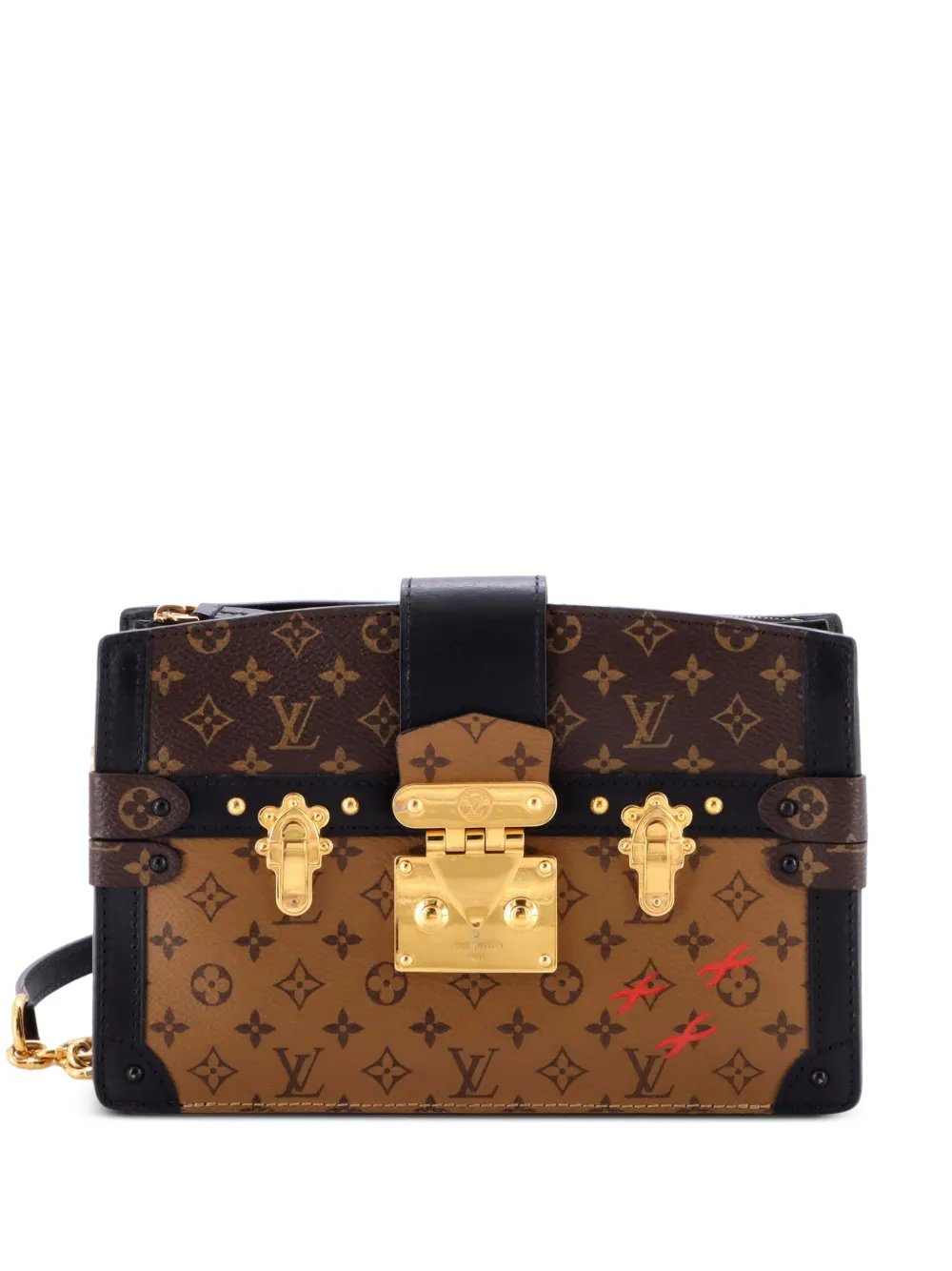 Trunk Reverse Monogram Canvas clutch bag